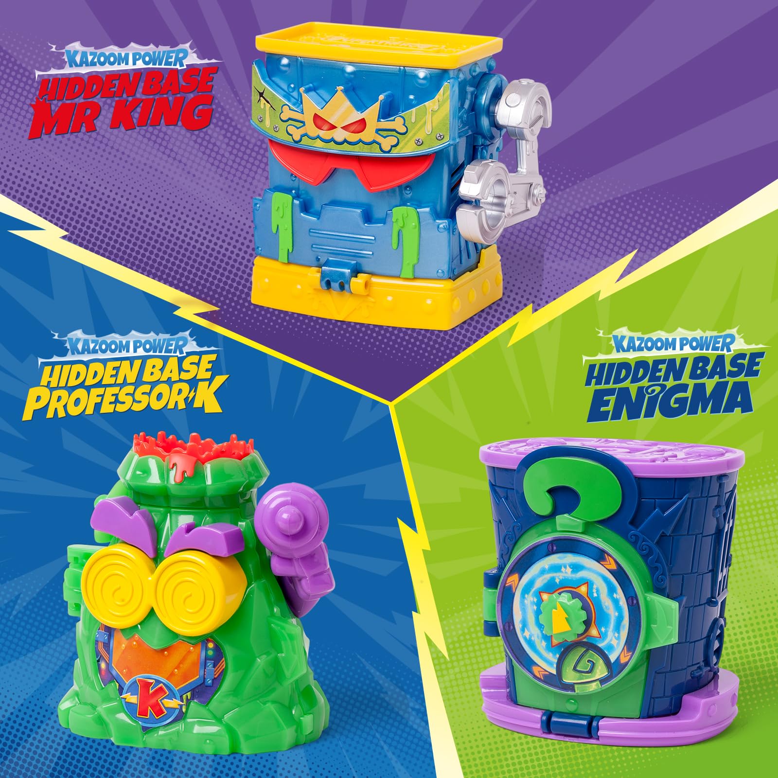 Superthings Guardians of Kazoom Base Mr. King playset tana esclusiva