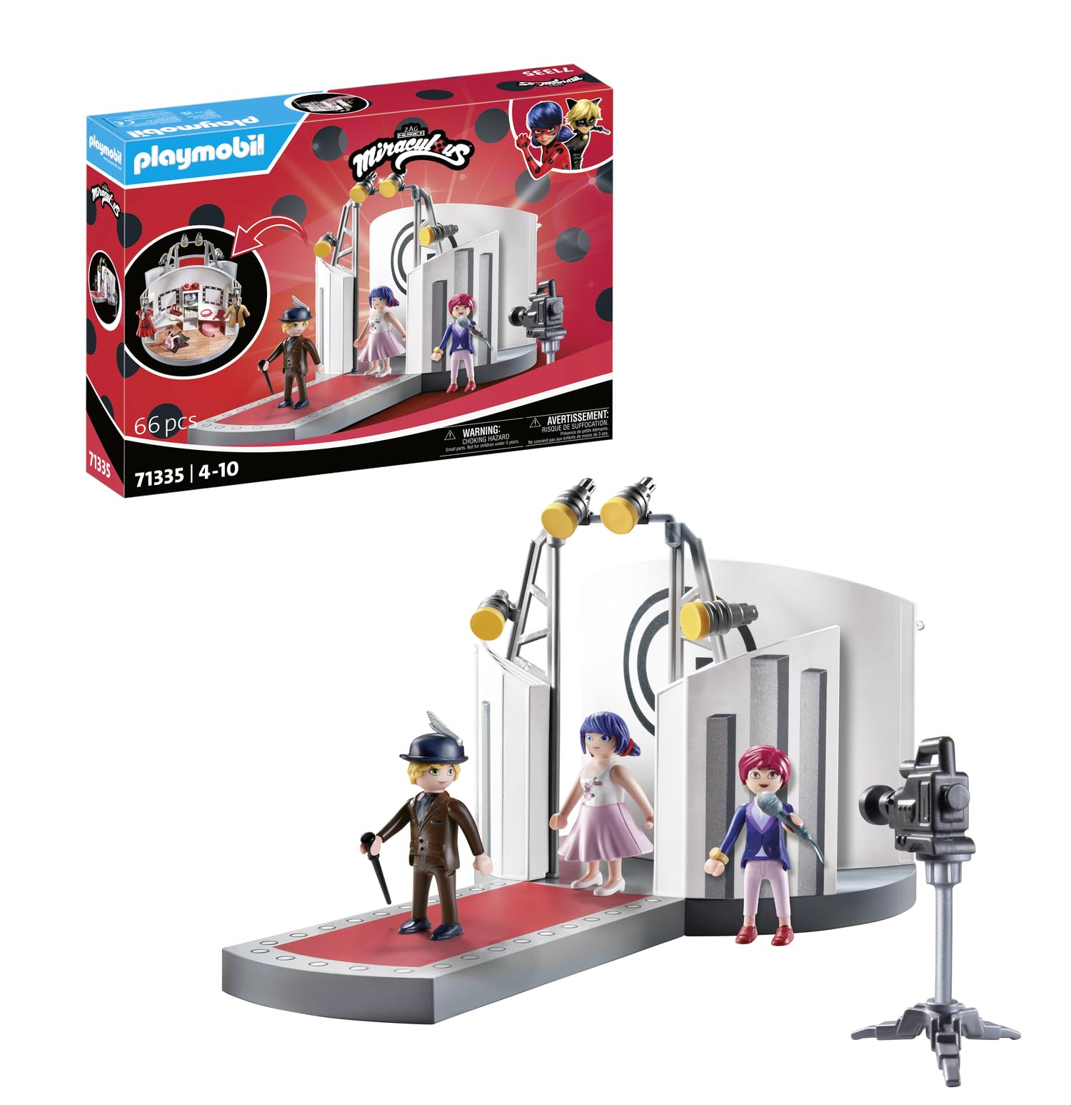 PLAYMOBIL Miraculous 71335 Sfilata Adrien Parigi playset moda