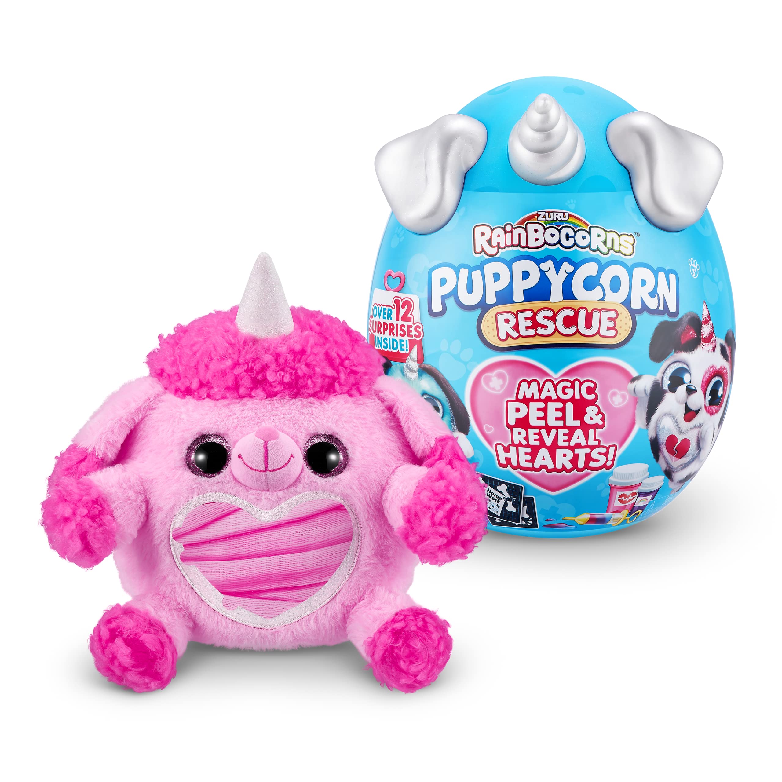 Rainbocorns Puppycorn Rescue peluche sorpresa uovo 12 sorprese