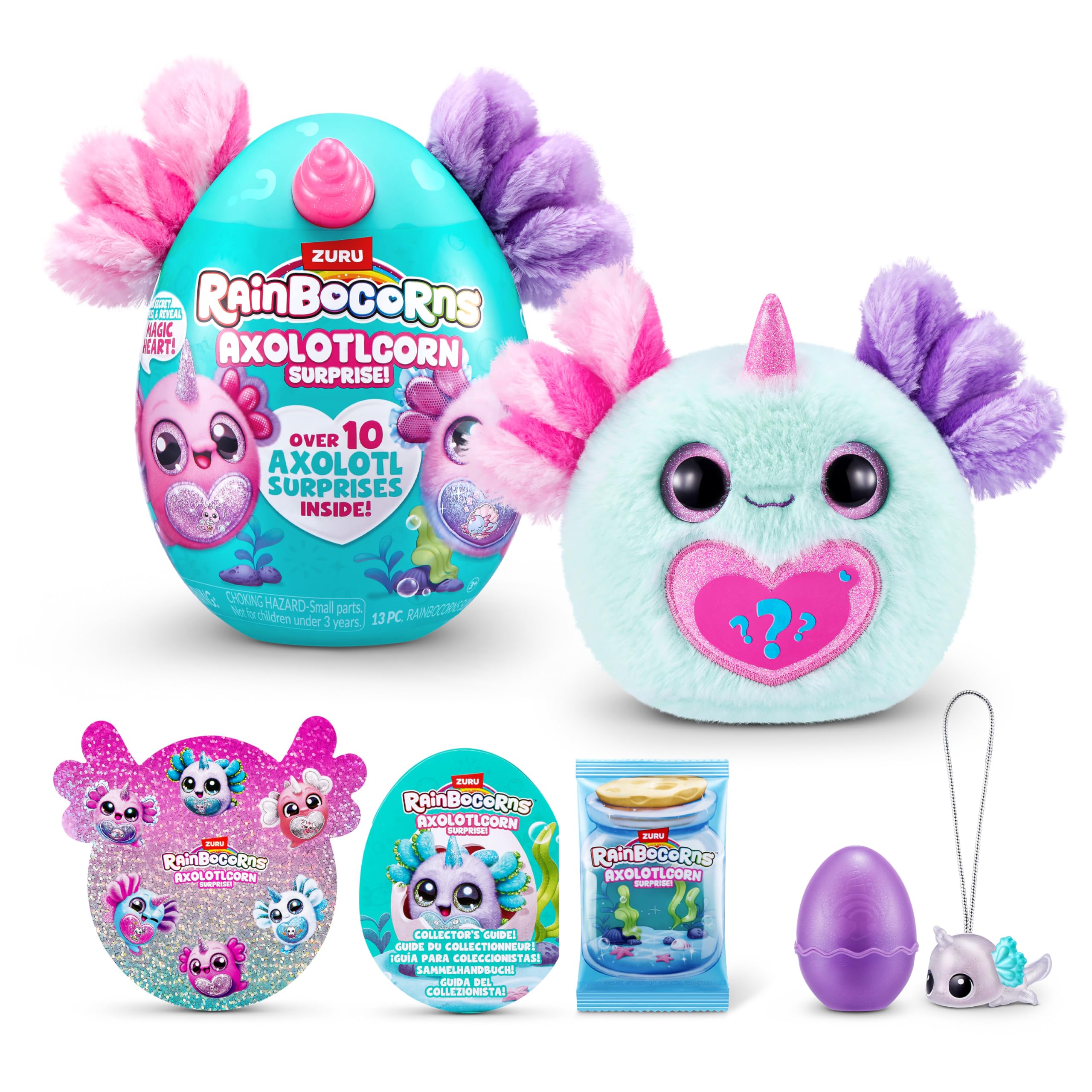 Rainbocorns Axolotlcorn Surprise Peluche Flowy con Sorprese