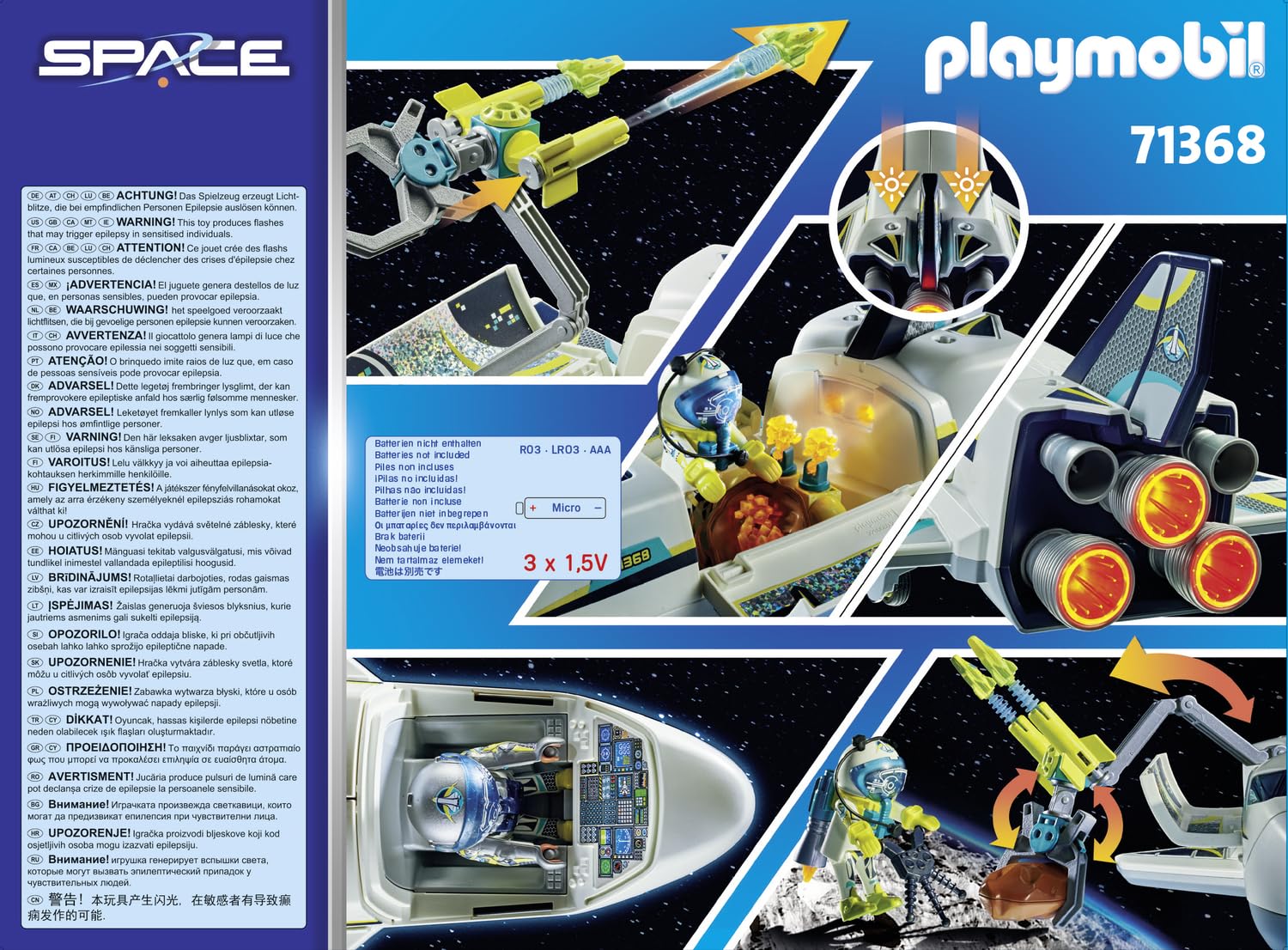 PLAYMOBIL Space 71368 Shuttle Spaziale Giocattolo 72 Pezzi