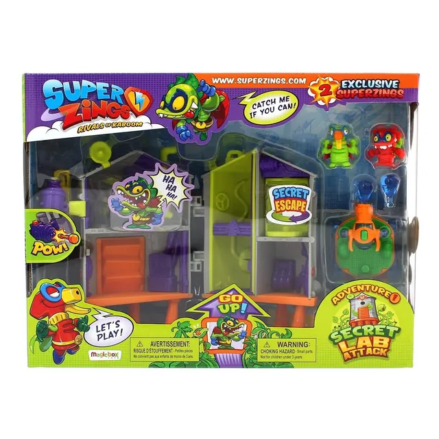 Superthings Adventure Secret Lab Attack Playset Laboratorio