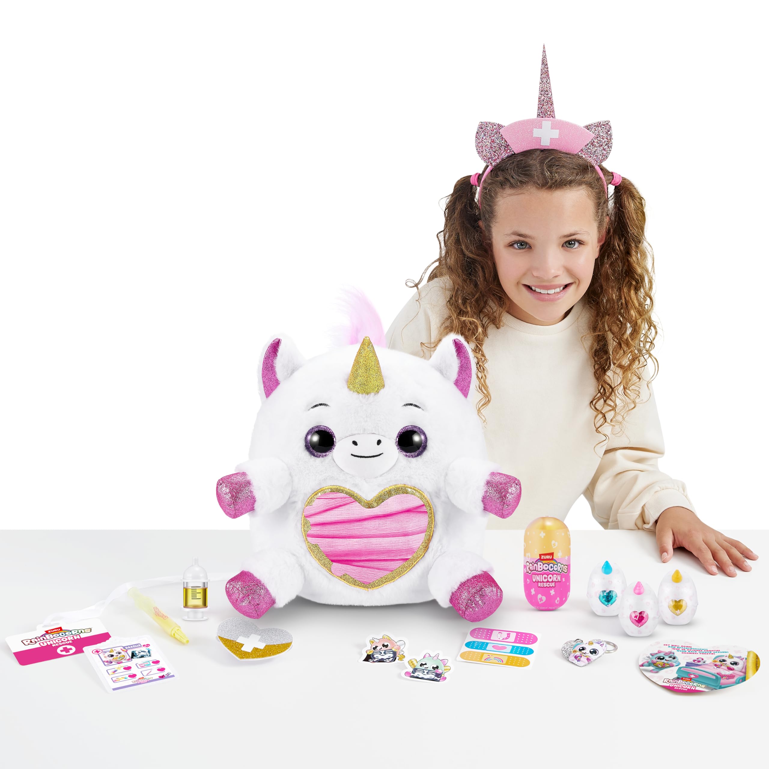 Rainbocorns Unicorn Rescue Surprise Tiffany uovo peluche 25 sorprese