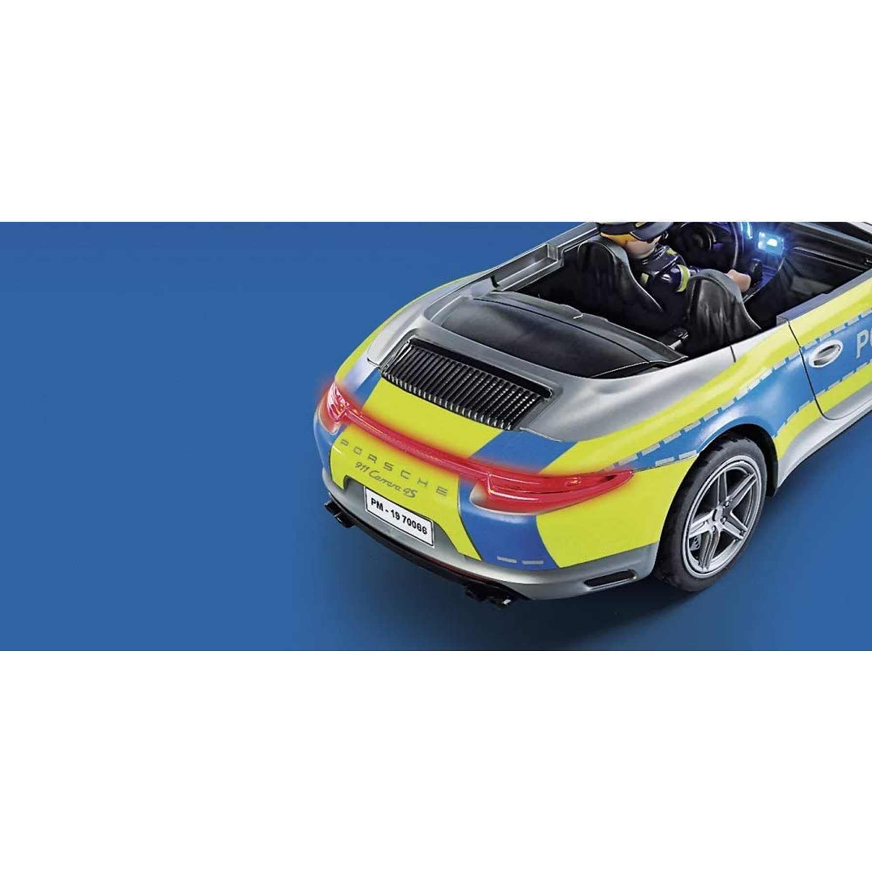 Playmobil 70066 Porsche 911 Carrera 4S Police con luci