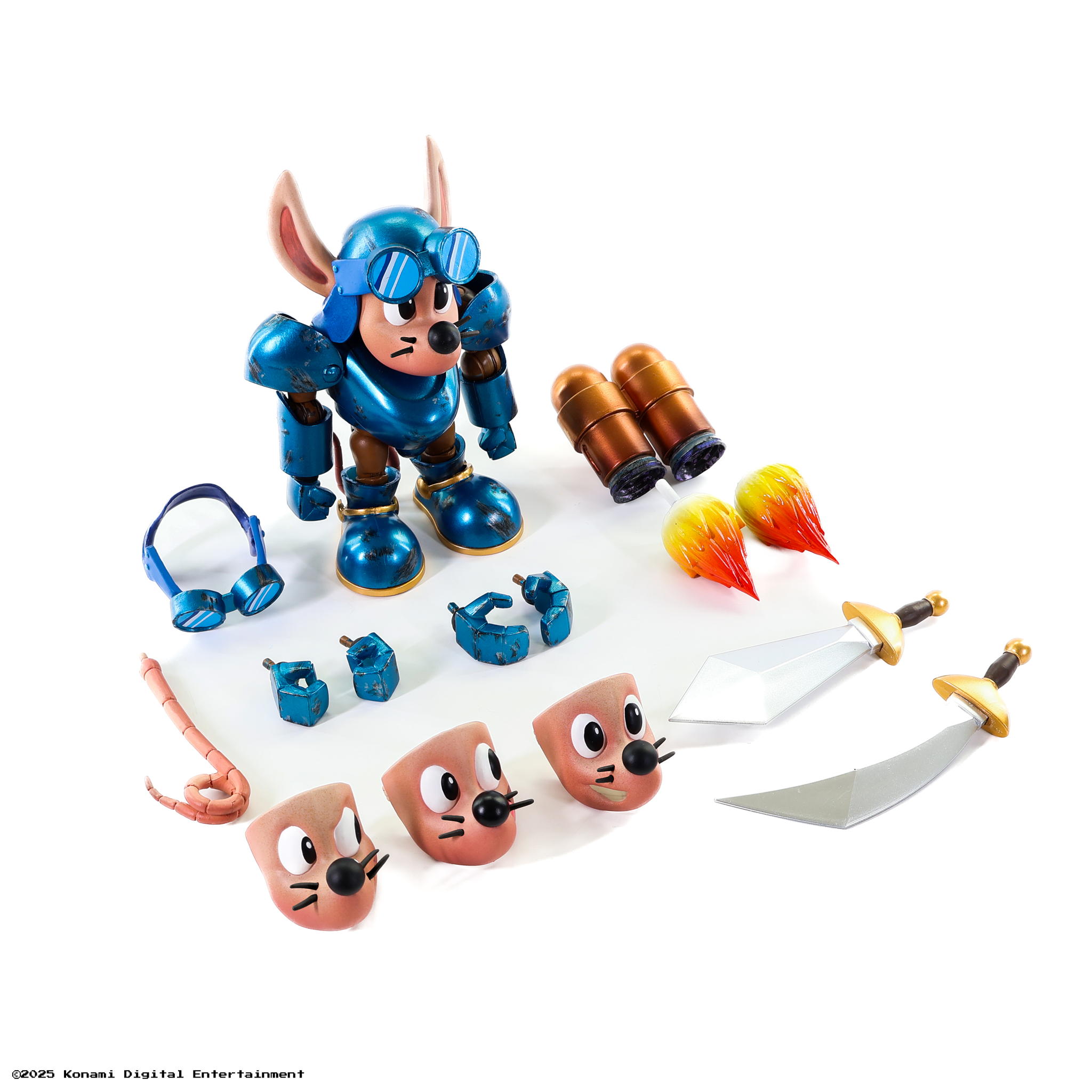 Premium DNA Rocket Knight Sparkster Battle Damage 1/12 Figure
