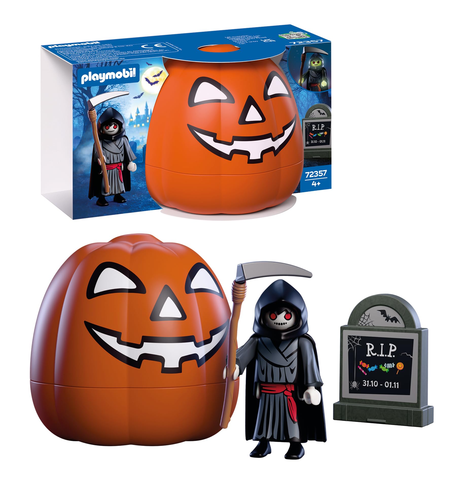 PLAYMOBIL Fantasy 72358 zucca Halloween testa di zucca luminosa