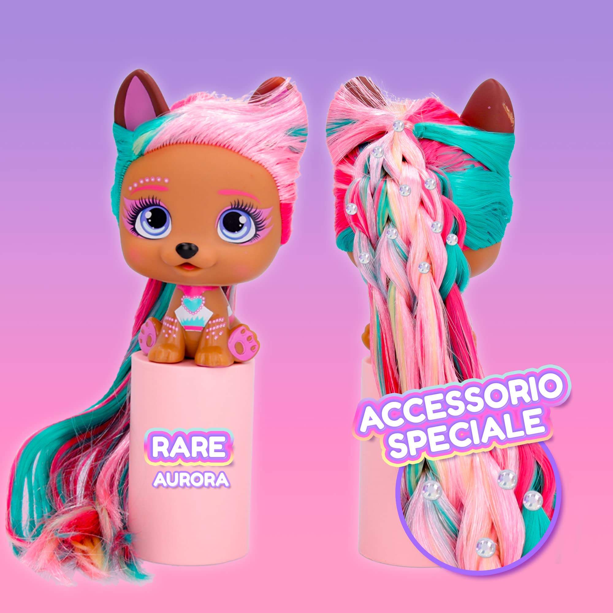 IMC Toys VIP Pets Glam Gems S5 bambola sorpresa capelli gioiello