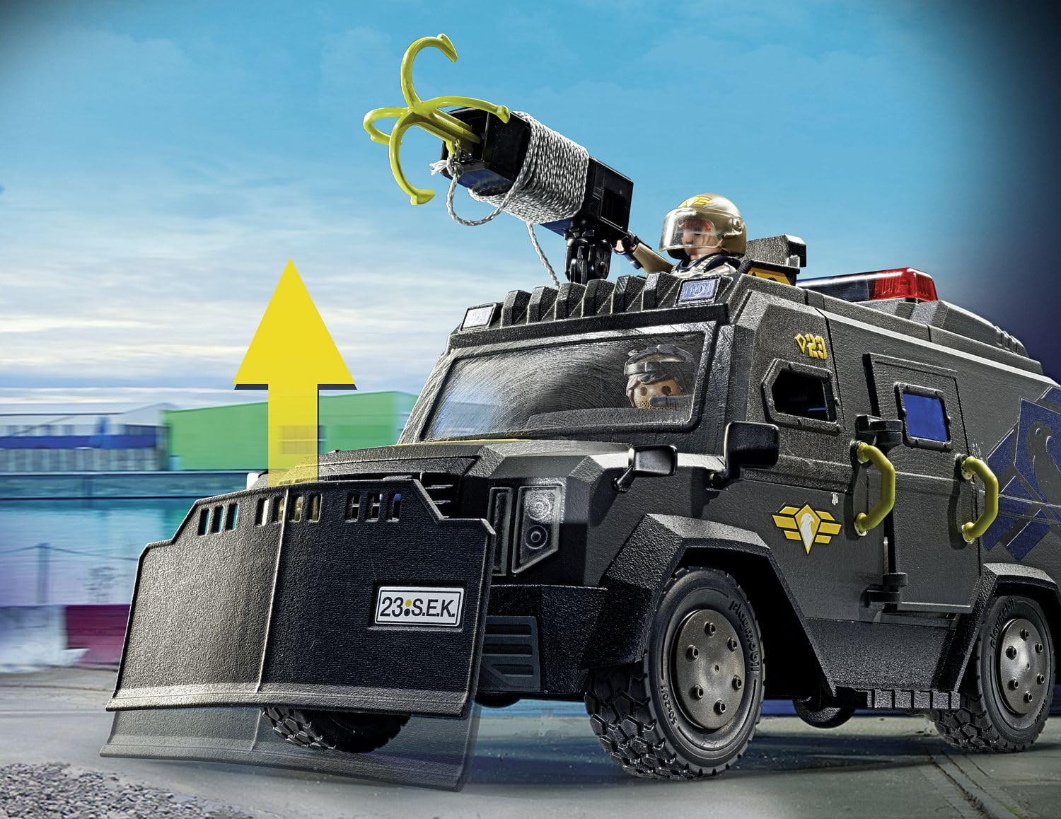 PLAYMOBIL City Action 71144 veicolo blindato unita speciale luci e suoni