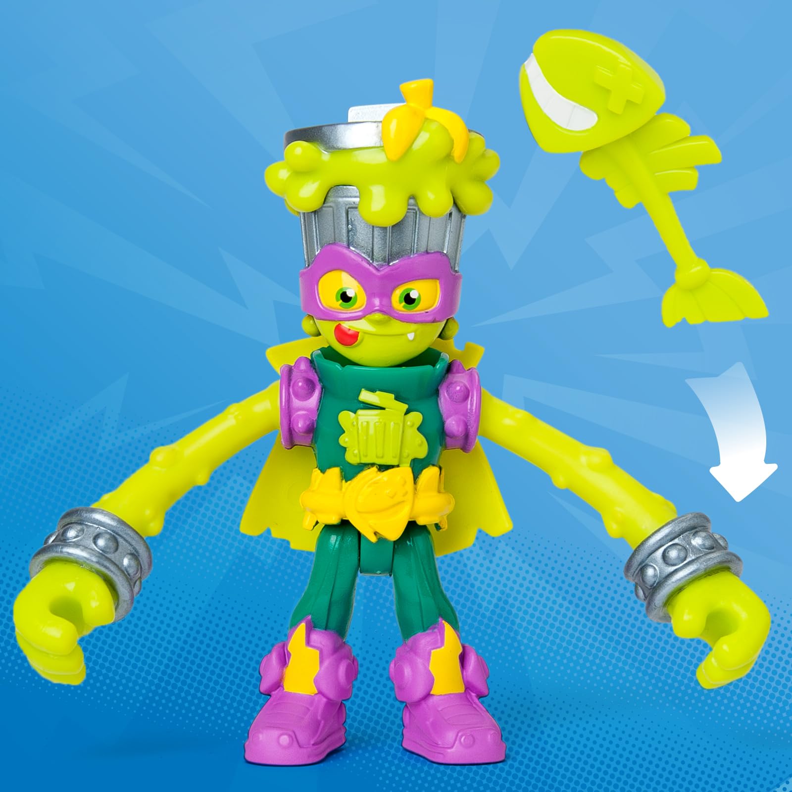 Superthings Kazoom Kids Trasher action figure articolata accessorio
