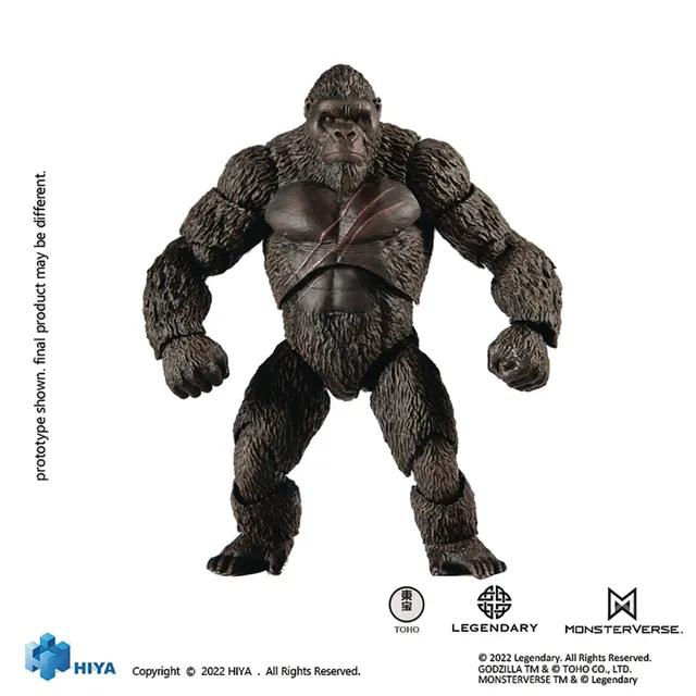 Hiya Toys Godzilla vs Kong Kong basic figure fantascienza