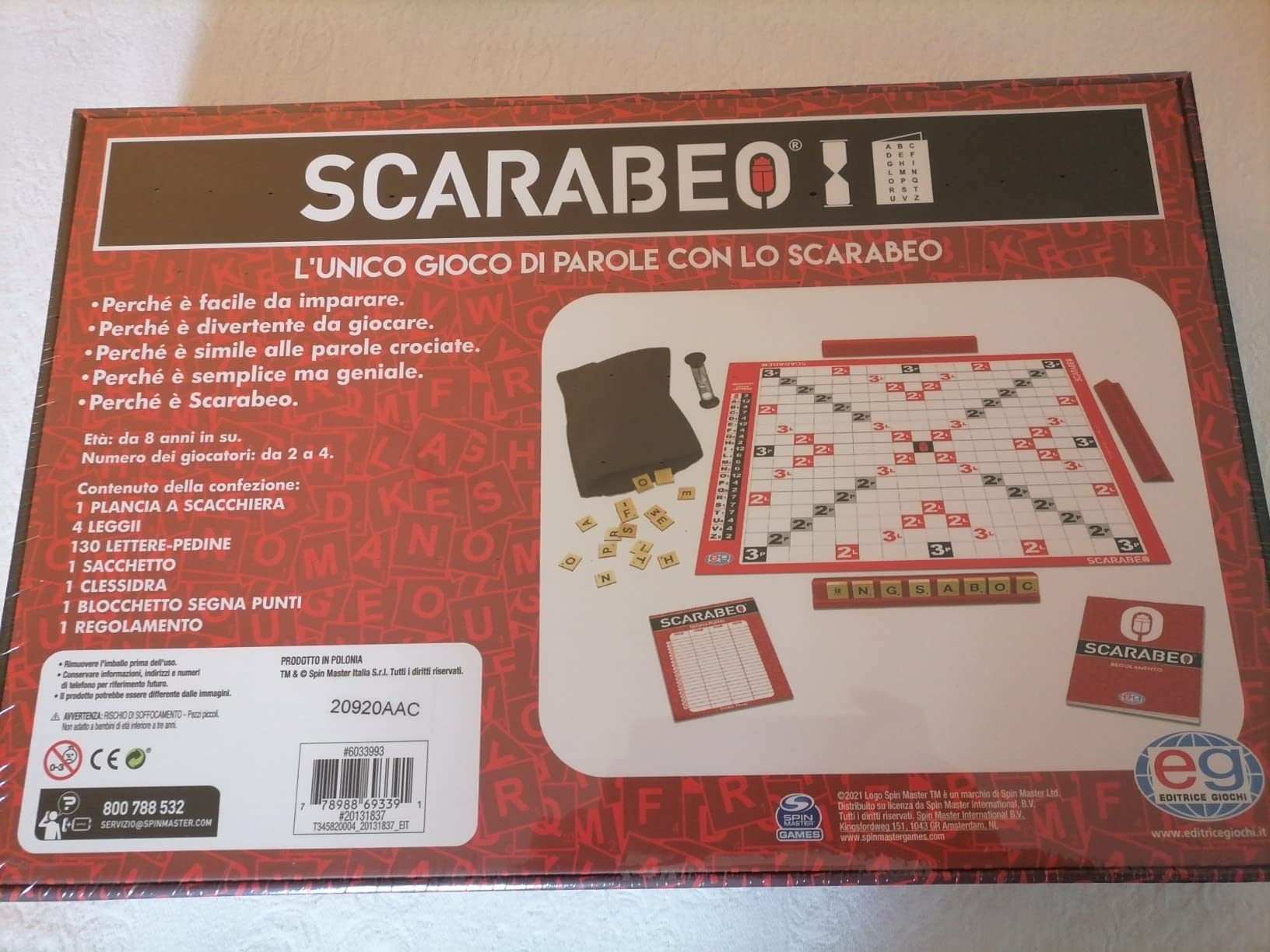Spin Master Scarabeo Edizione 2023 Gioco da Tavolo Moderno