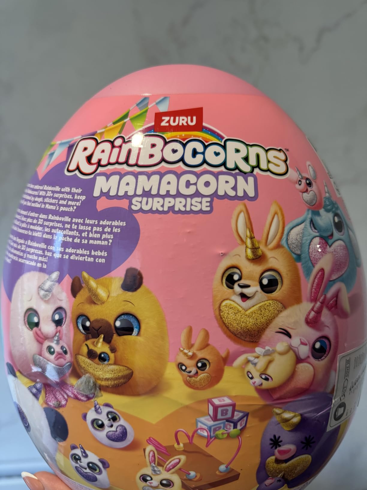 Rainbocorns Mamacorn Surprise peluche uovo Pesce Bolb 30 sorprese