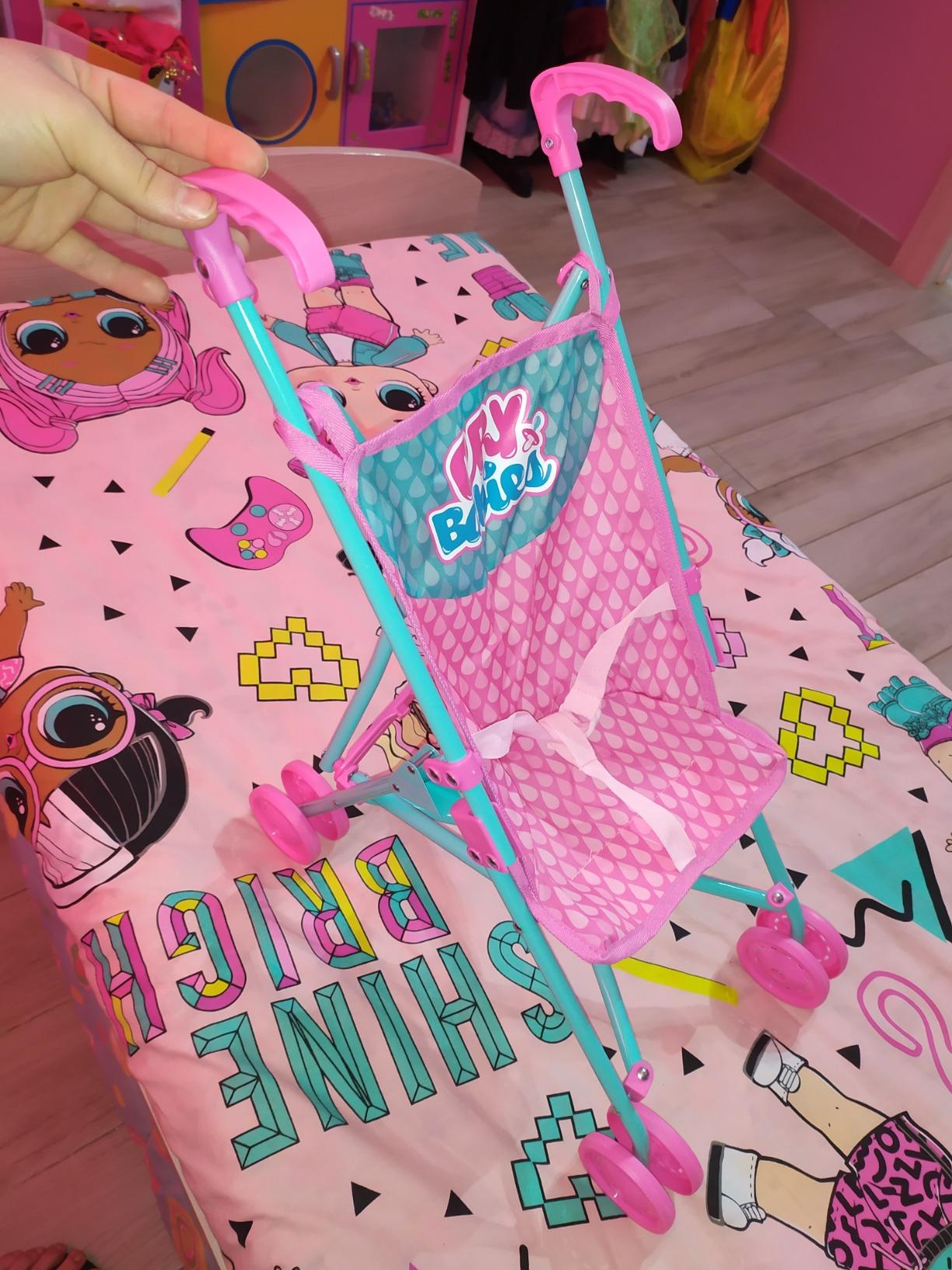 IMC Toys Cry Babies Passeggino Bambole Pieghevole Giocattolo