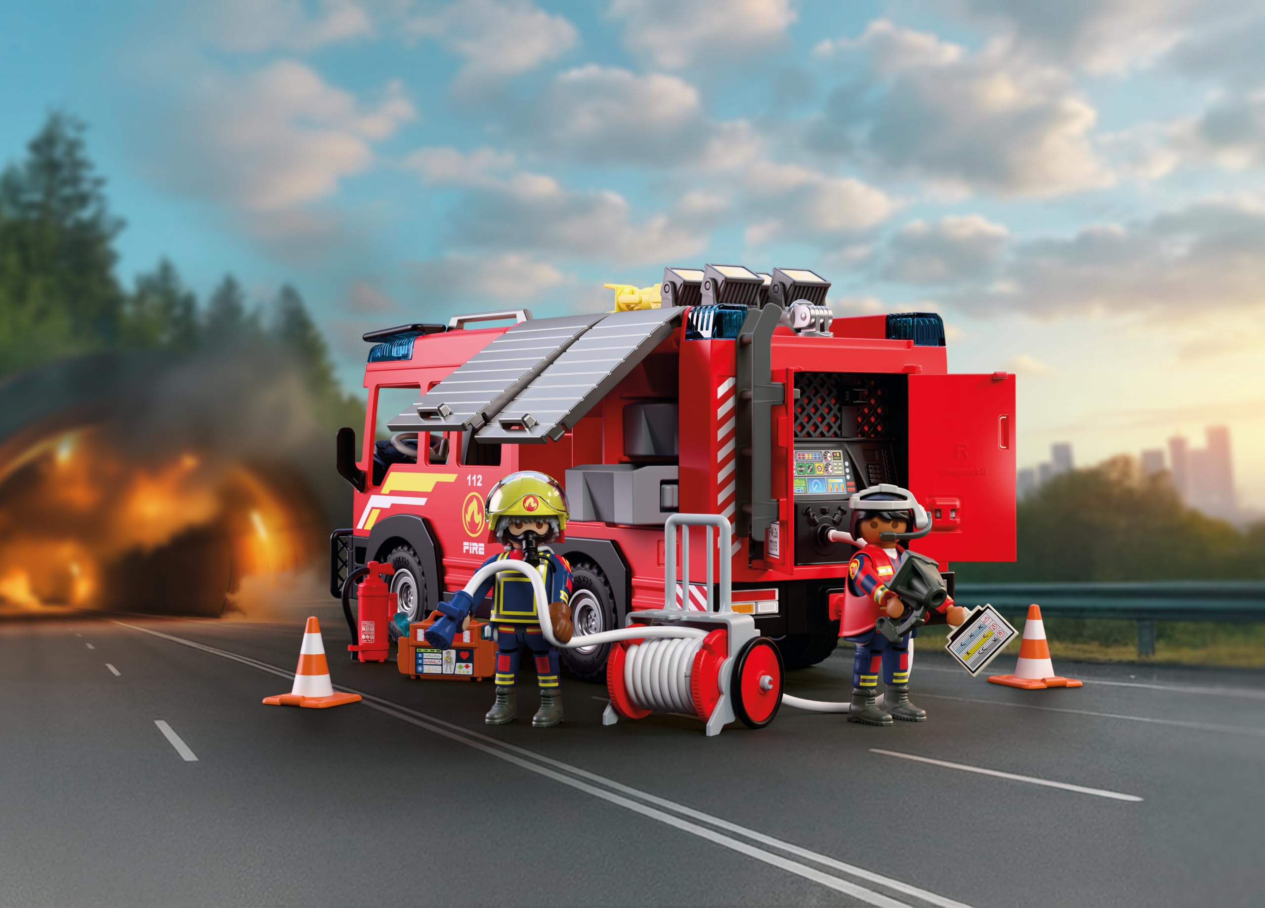 Playmobil City Action 72193 camion pompieri con luci e suoni