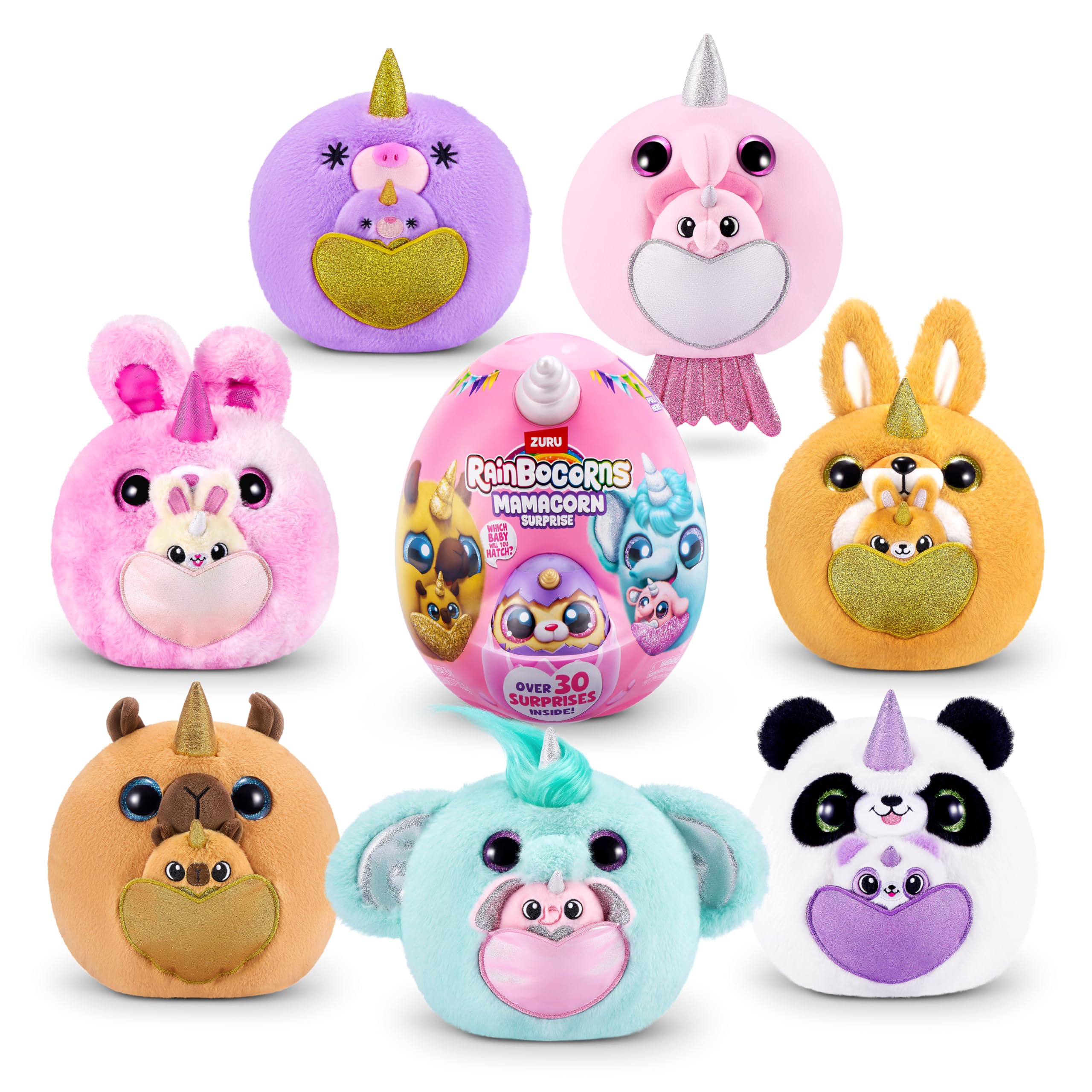 Rainbocorns Mamacorn Surprise peluche uovo Pesce Bolb 30 sorprese