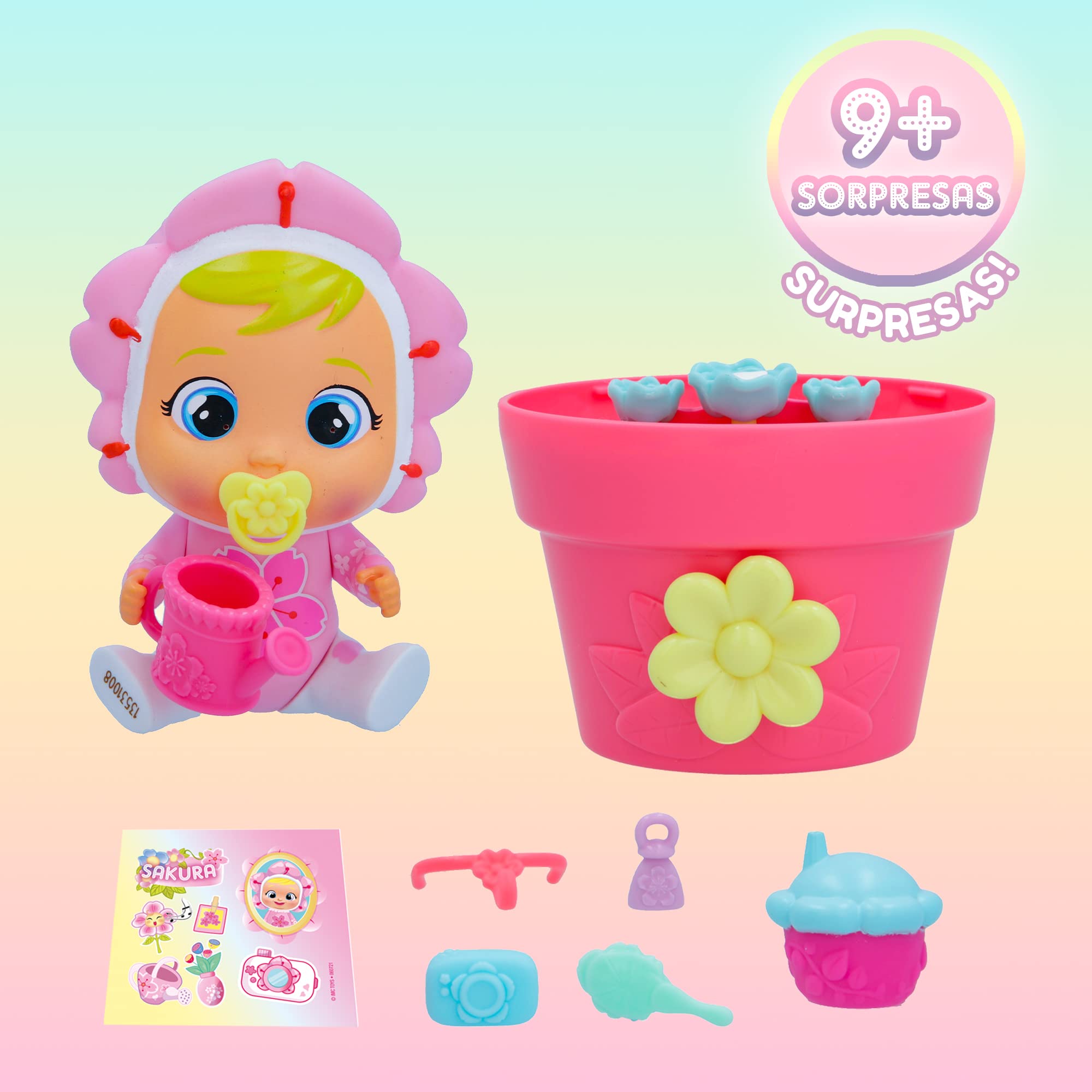 IMC Cry Babies Magic Tears Happy Flowers Mini Bambola Sorpresa