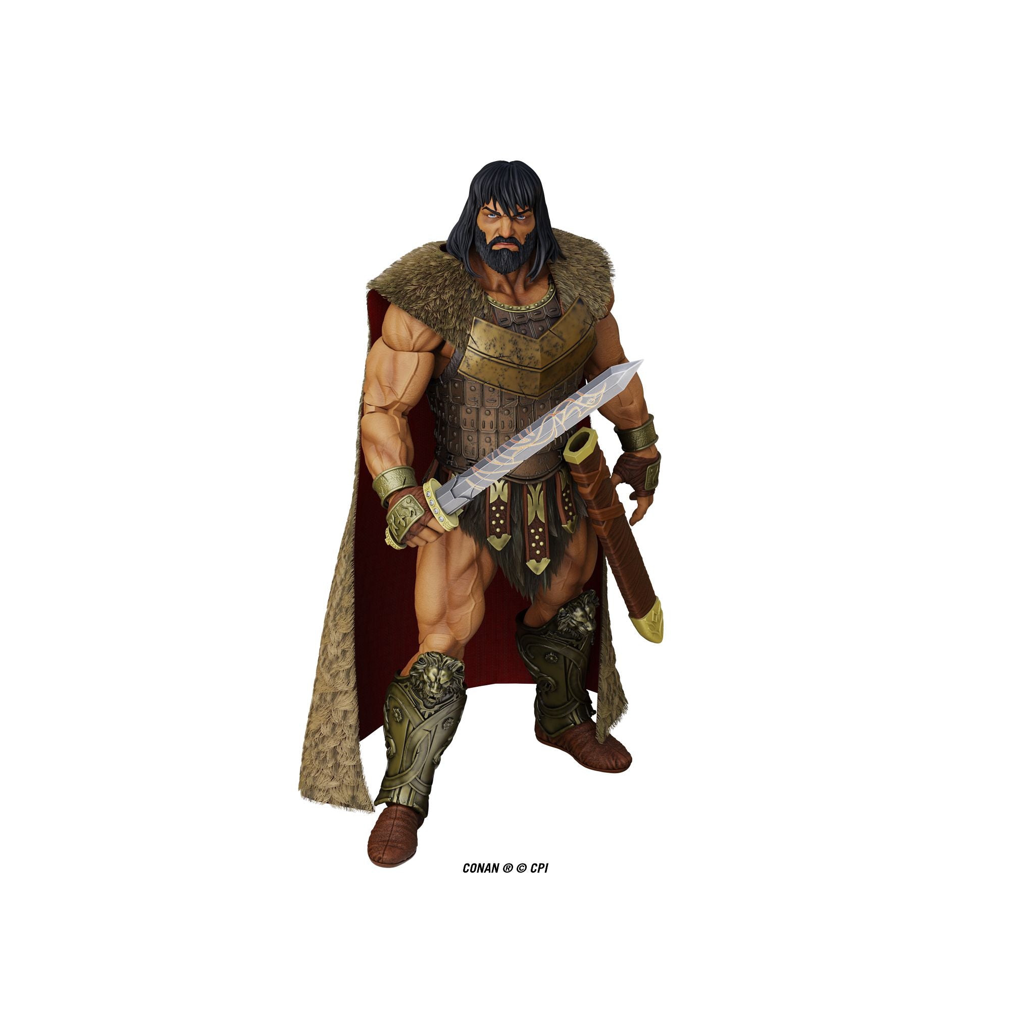 Boss Fight Epic HACKS King Conan action figure con mantello