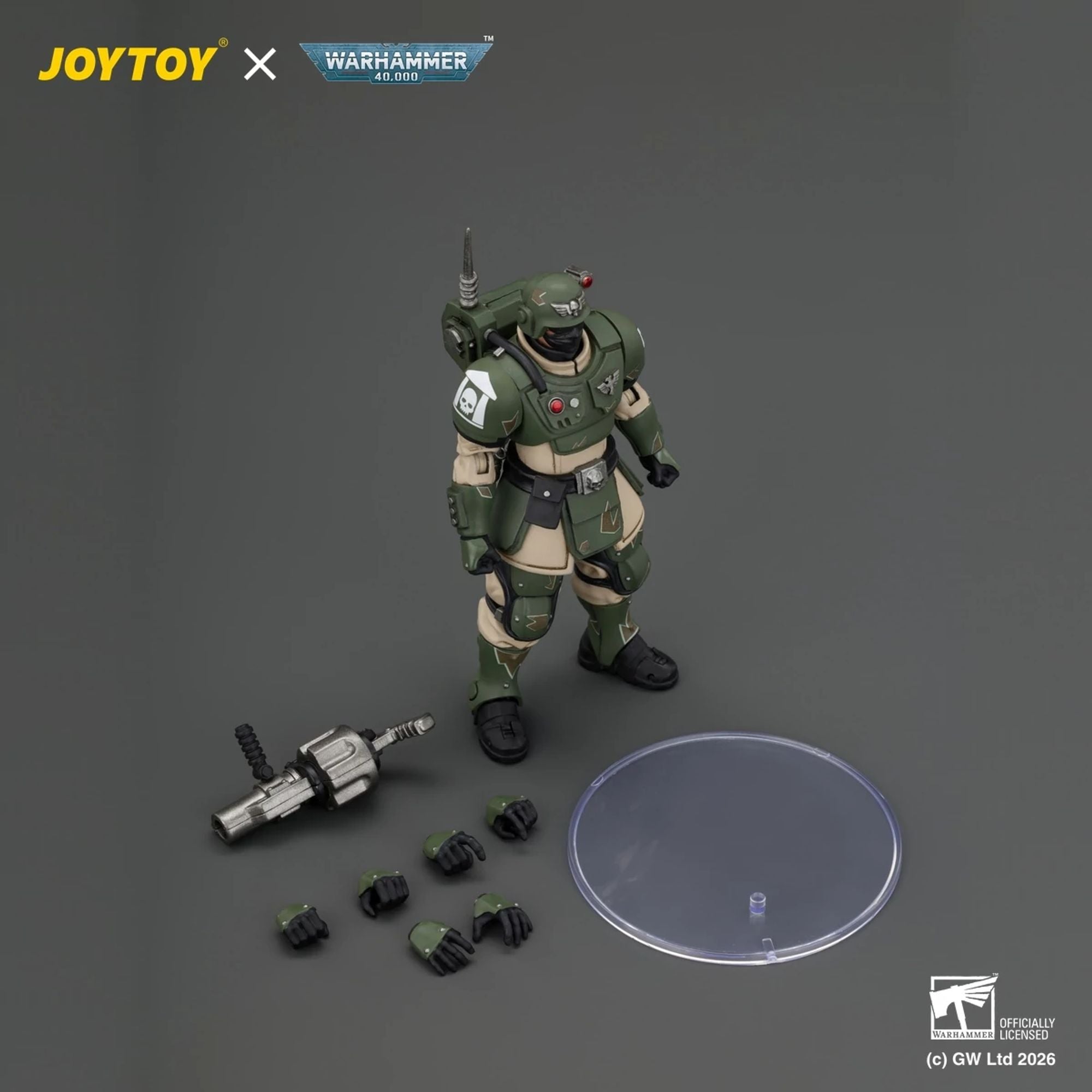 JoyToy Astra Militarum Kasrkin 5 action figure con lancia granate