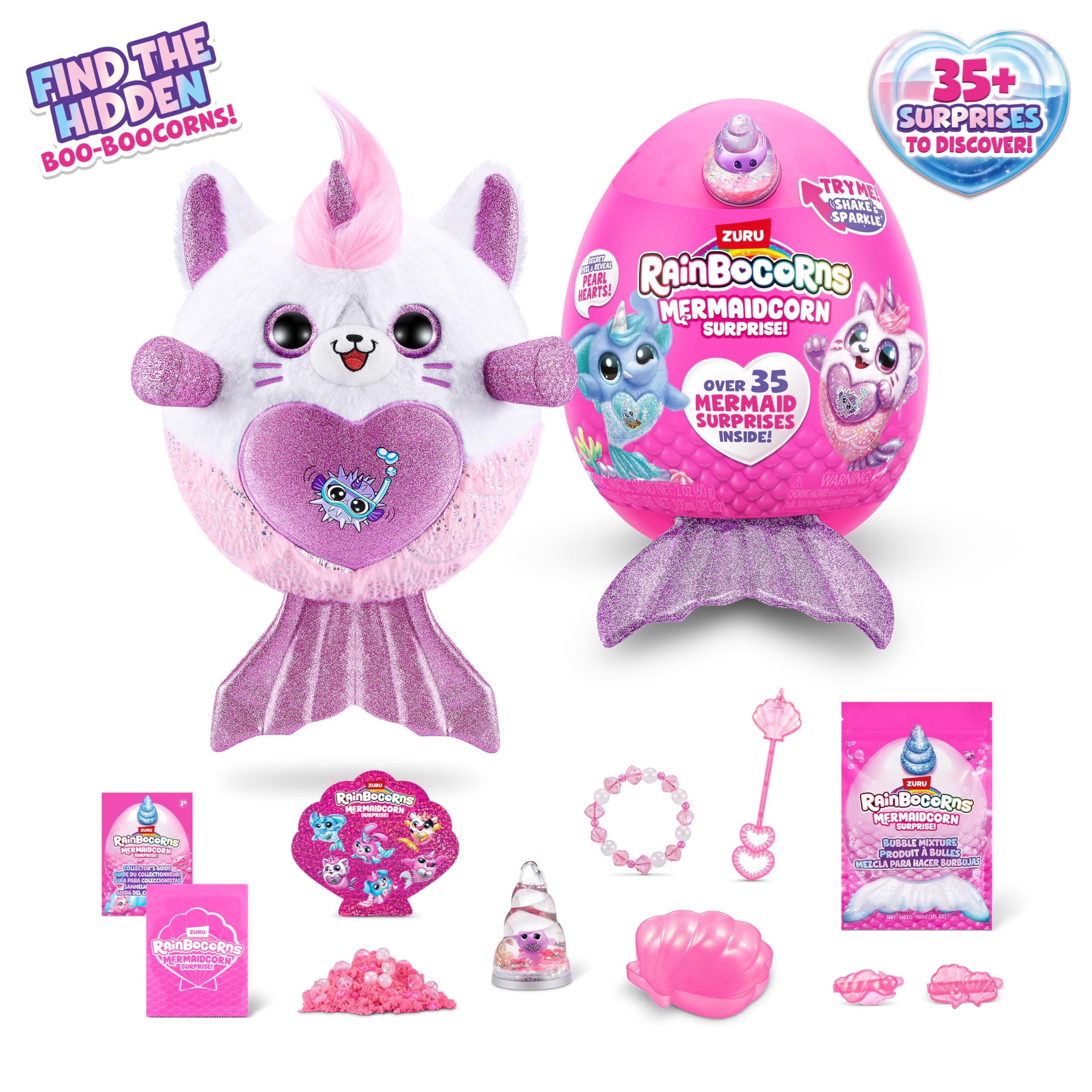 Rainbocorns Mermaidcorn Surprise Kitten sirena peluche serie 7