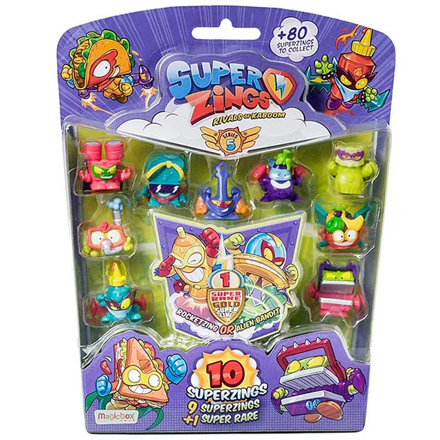 Superthings Serie 5 Blister 10 Figure con Dorato PSZ5B016IN00