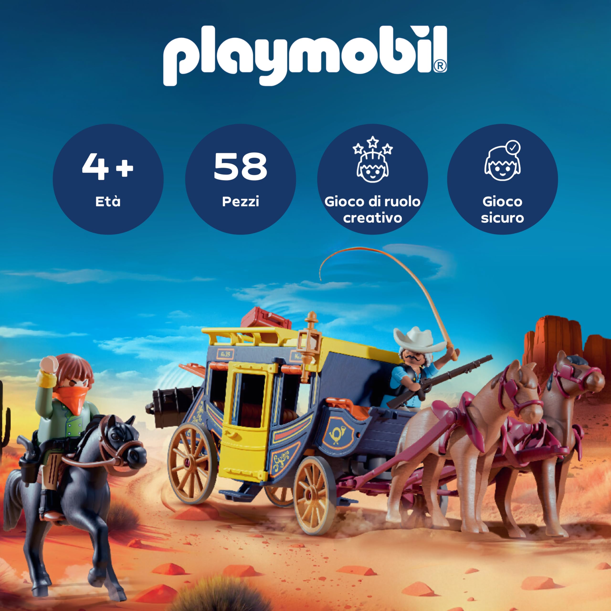 Playmobil Western 71862 Promo Pack Assalto alla diligenza playset