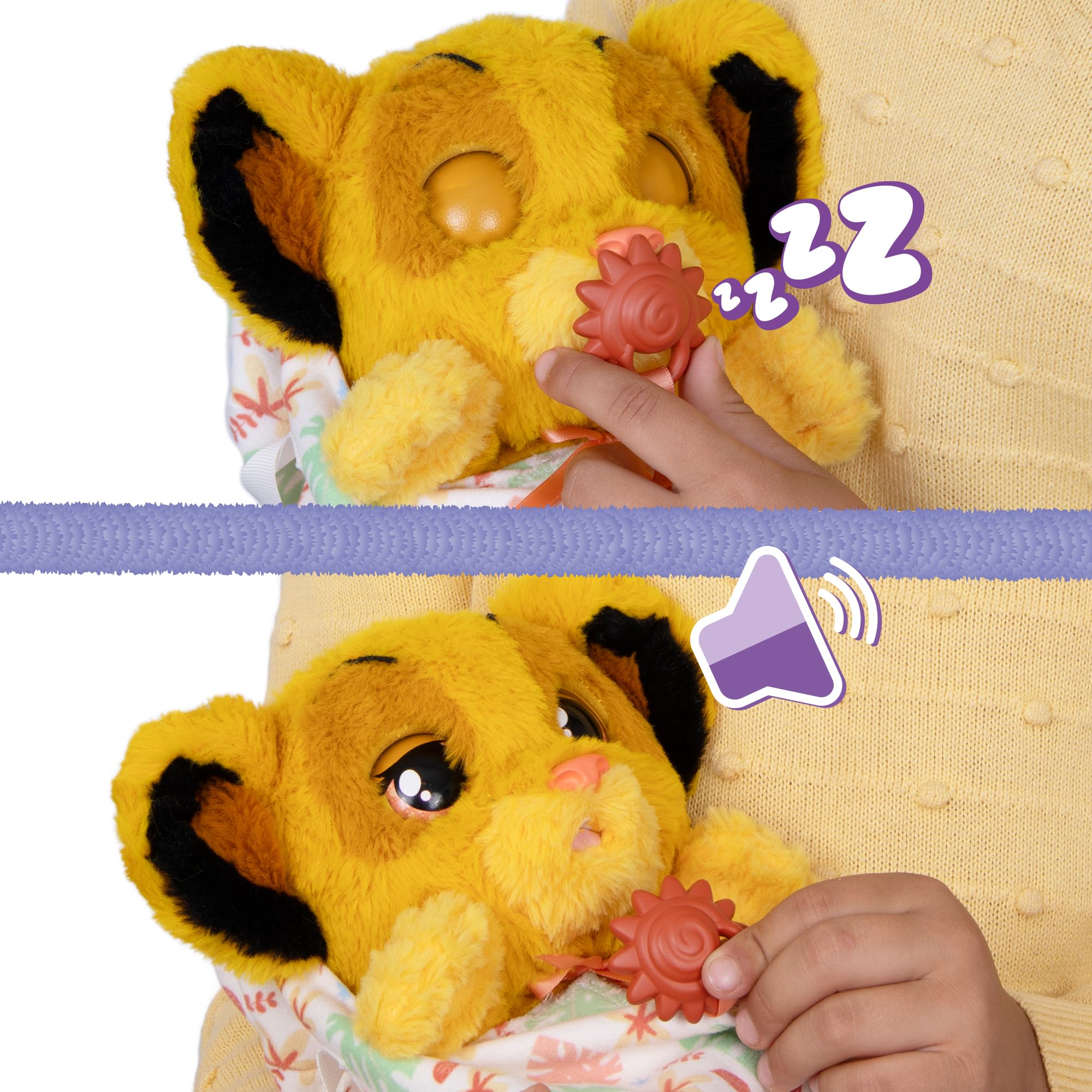 IMC Toys Baby Paws Simba Peluche Interattivo 24 cm con Borsa