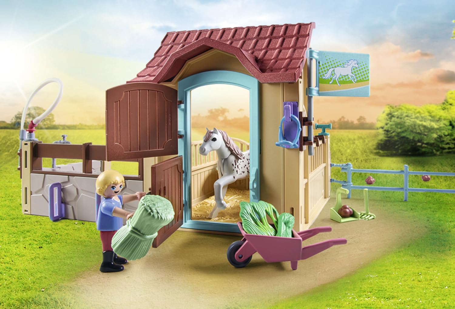 PLAYMOBIL Horses of Waterfall 71494 scuderia maneggio 100 pezzi 4 anni