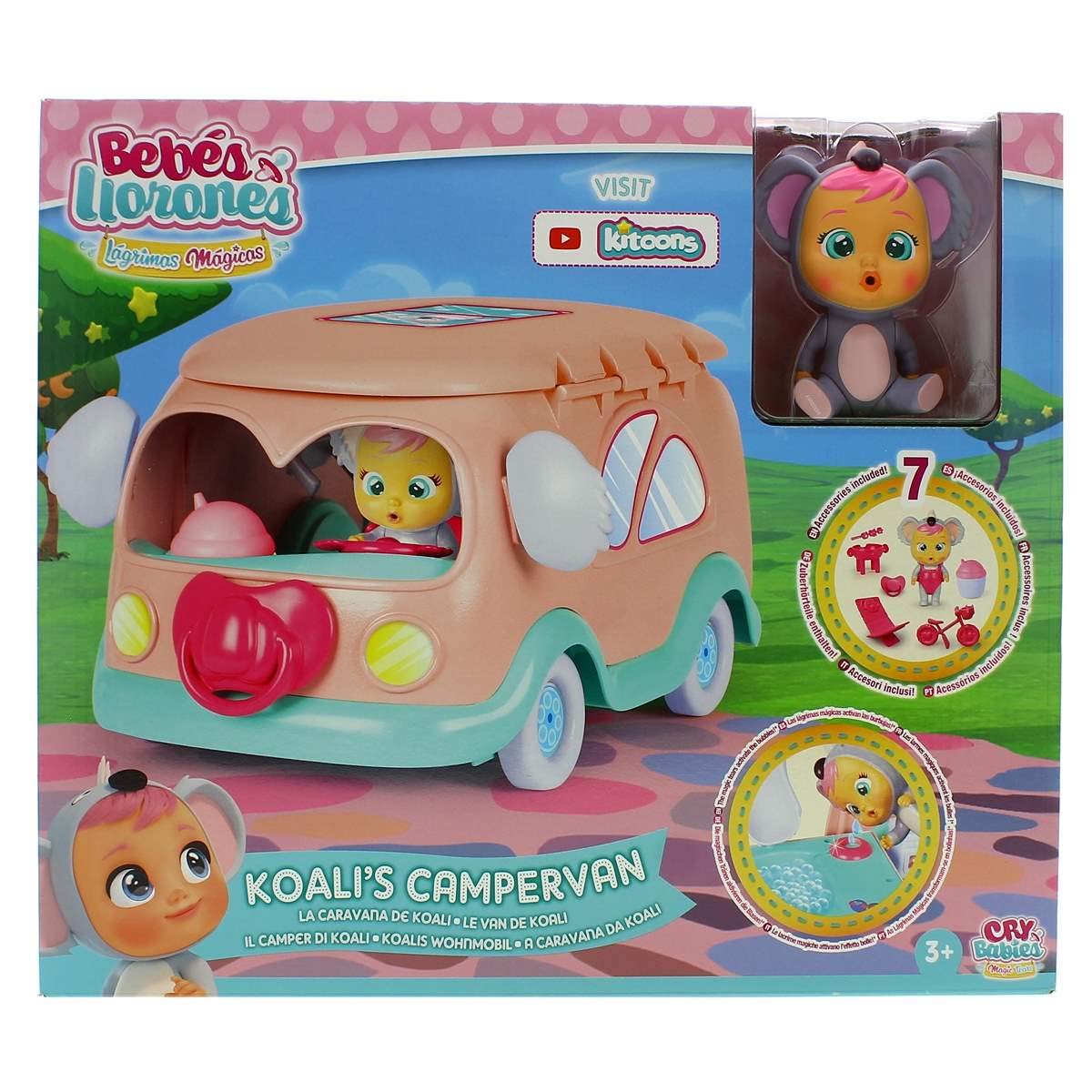 Imc Toys Cry Babies Magic Tears Koali Campervan camper con bambola