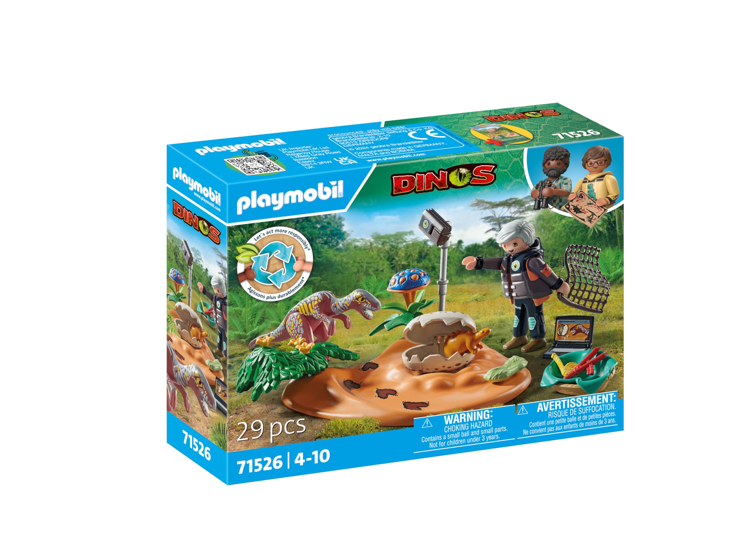 PLAYMOBIL Dinos 71526 nido stegosauro 29 pezzi