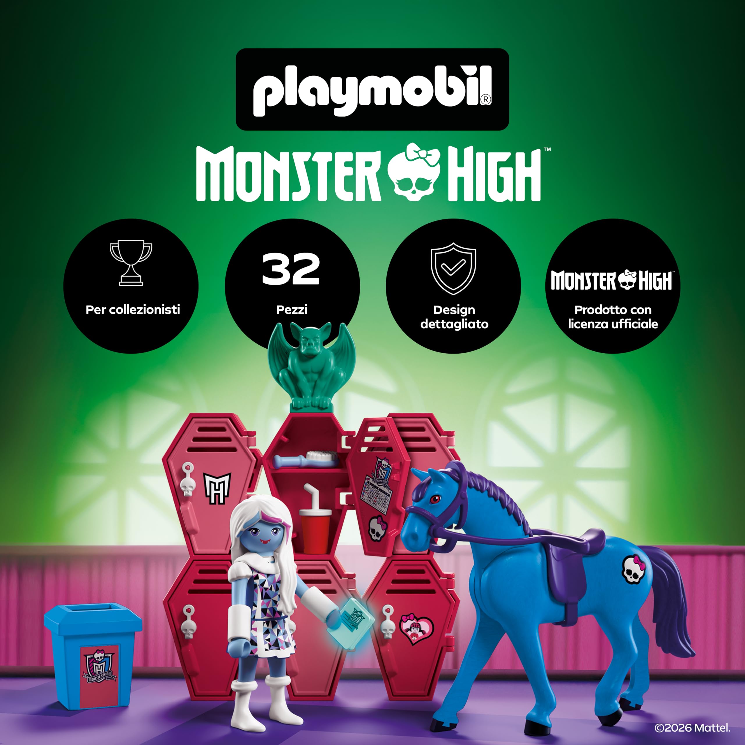 Playmobil Monster High 72146 Abbey armadietti playset Nightmare