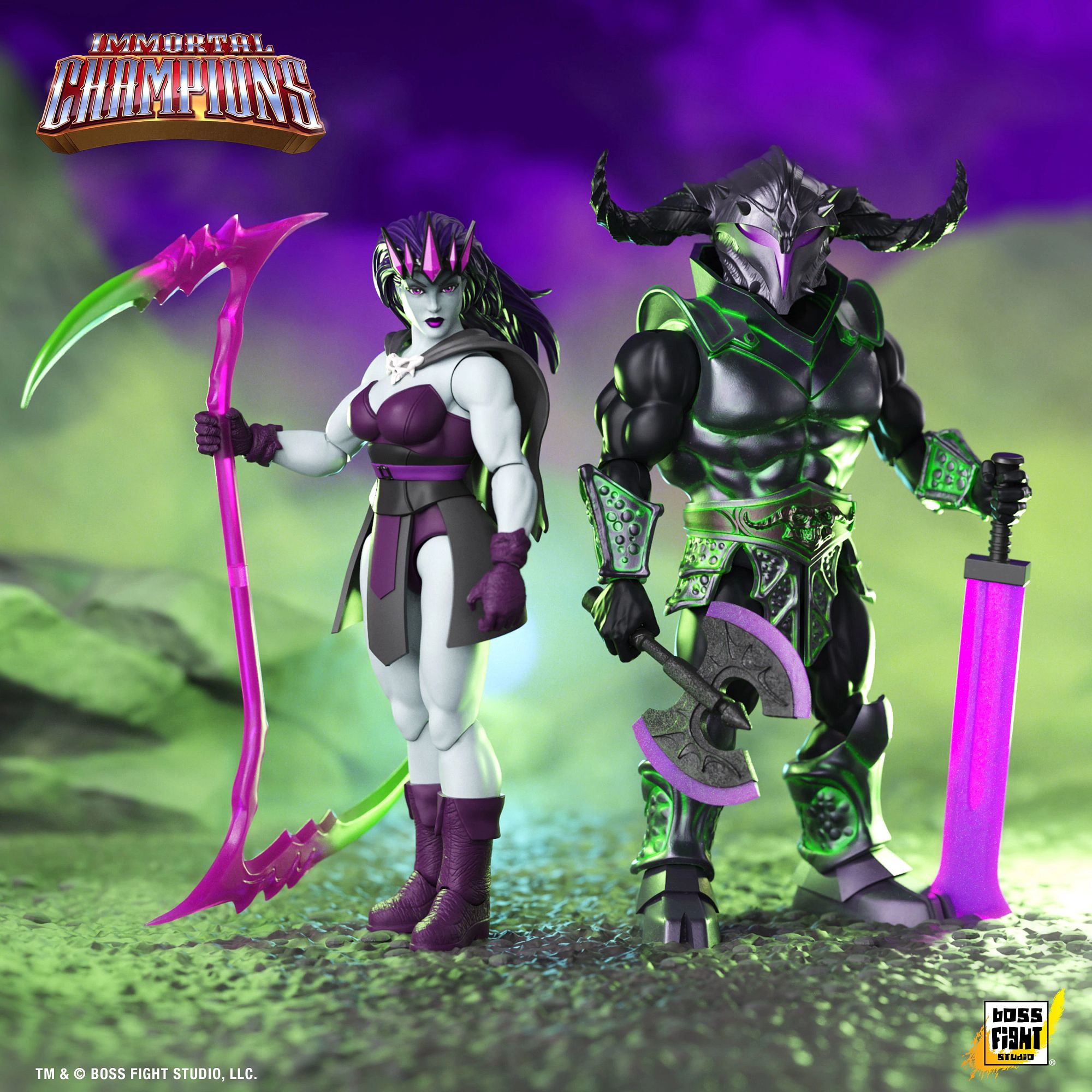Boss Fight Immortal Champions Fell Necromancer action figure