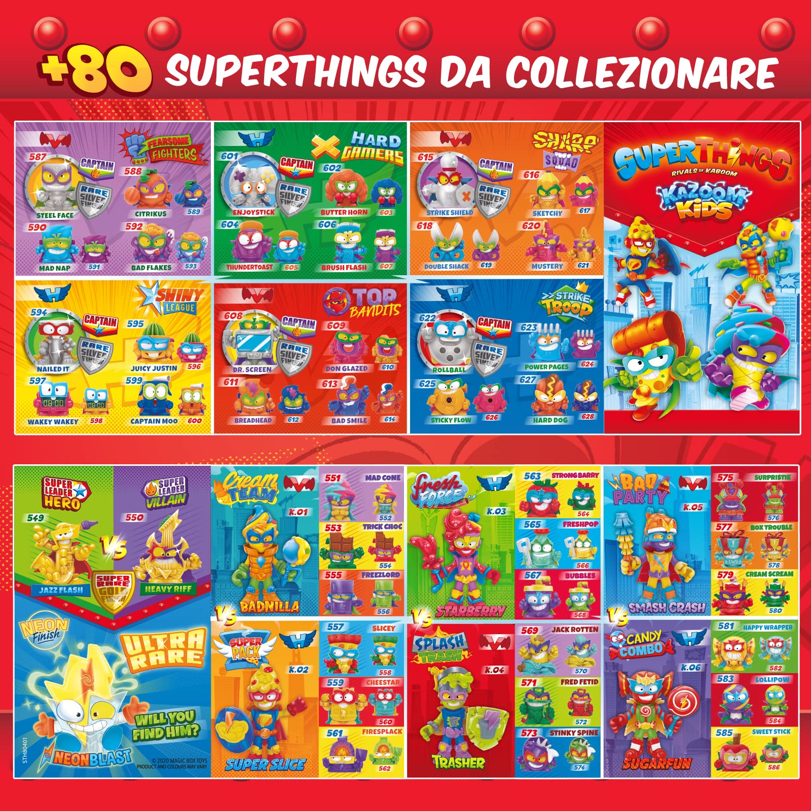 SUPERTHINGS Kazoom Kids box 50 one packs personaggi serie