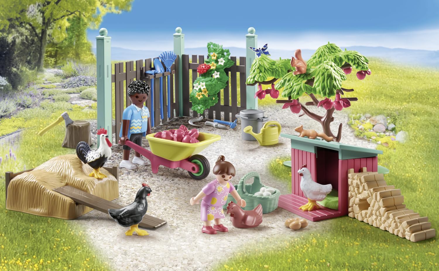 PLAYMOBIL myLife 71510 Allevamento Polli Giocattolo 77 Pezzi