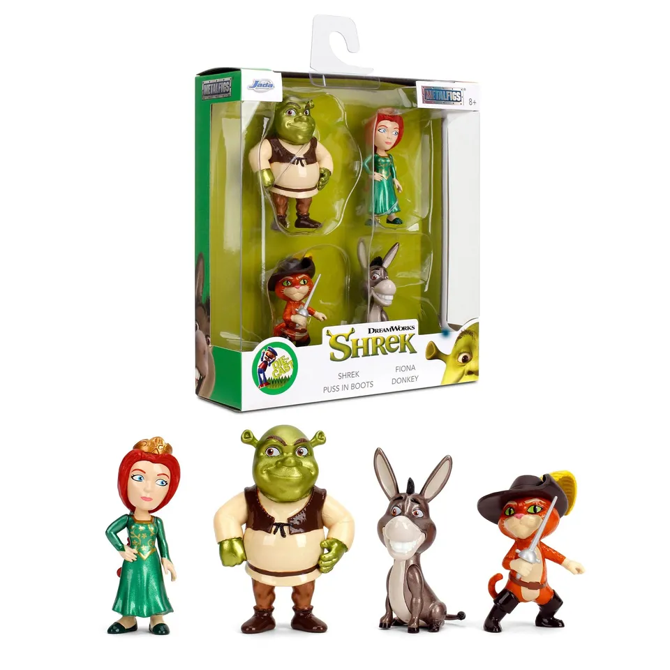 Jada Shrek Metalfigs Wave 1 mini figure 6 cm 4 pack