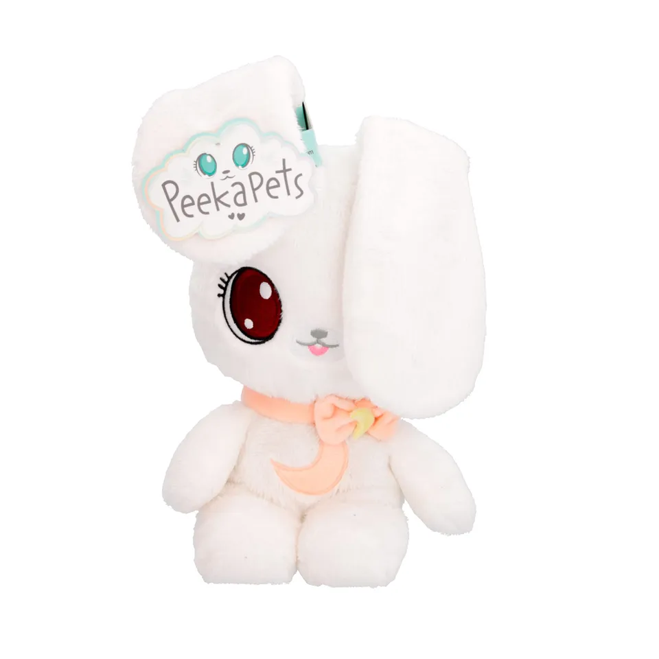 Imc Toys Peekapets Coniglietto Bianco peluche orecchie mobili