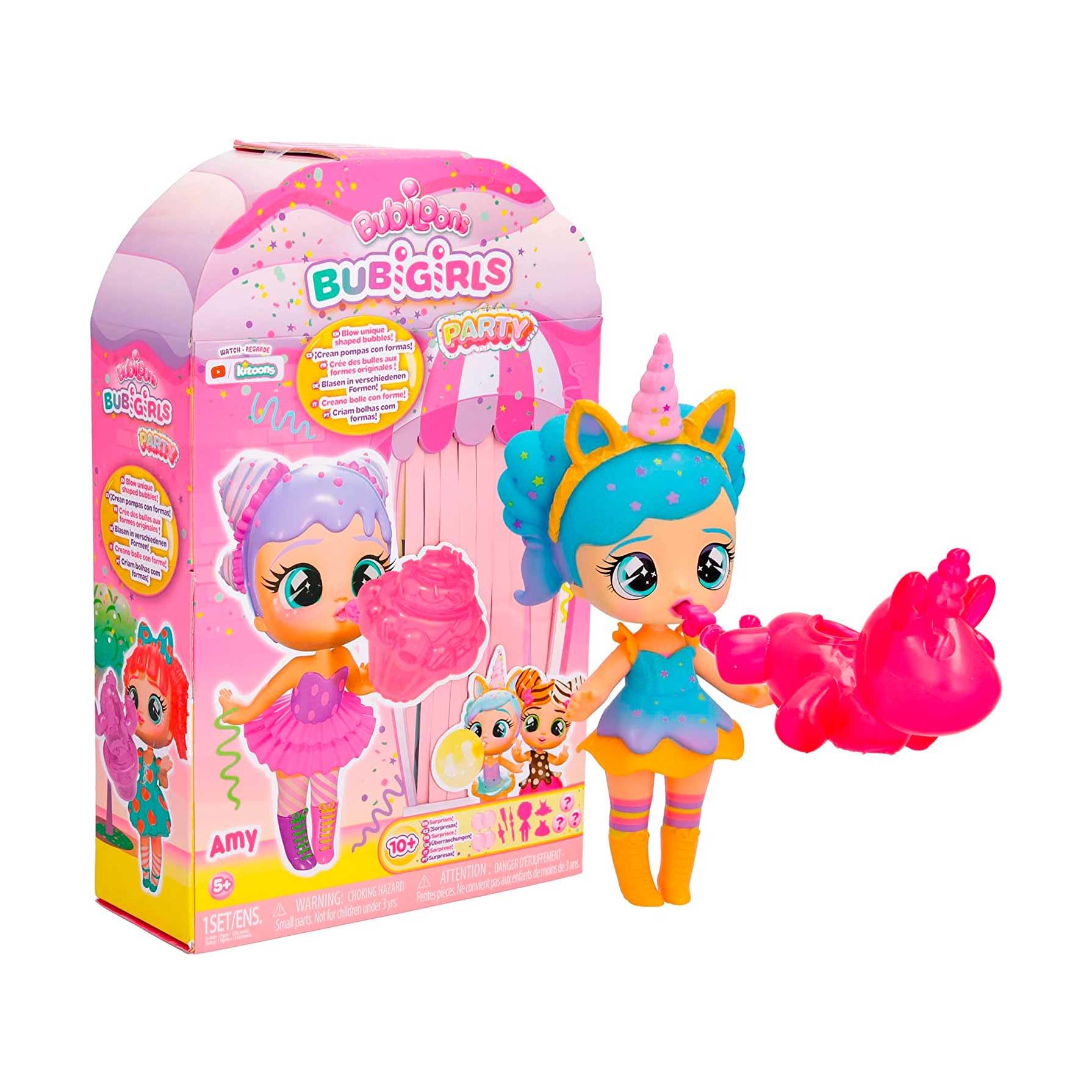 Bubiloons Bubigirls Lexi bambola gonfia palloncini 12 accessori