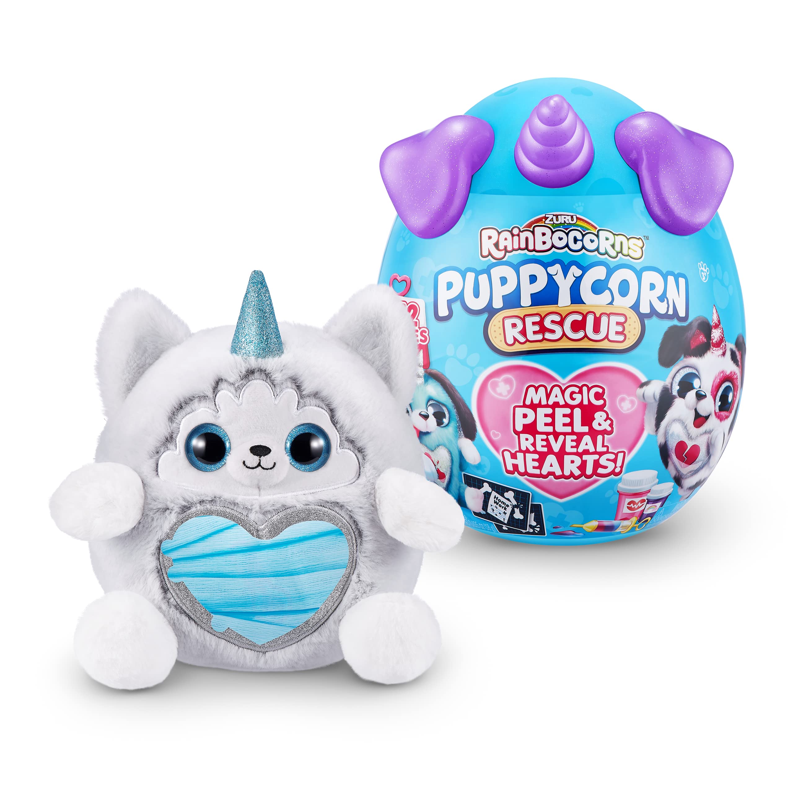 Rainbocorns Puppycorn Rescue peluche sorpresa uovo 12 sorprese