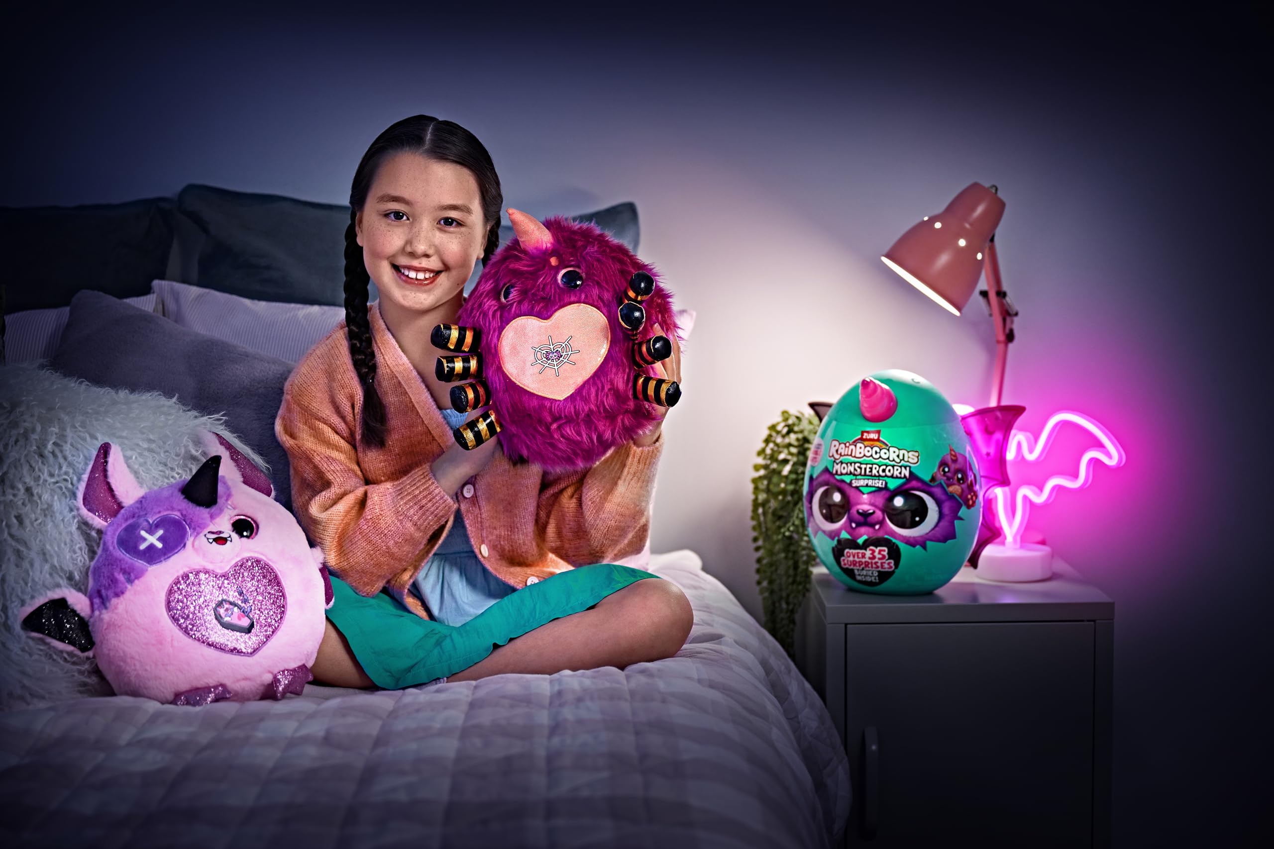 Rainbocorns Monstercorn Surprise peluche Raven corvo