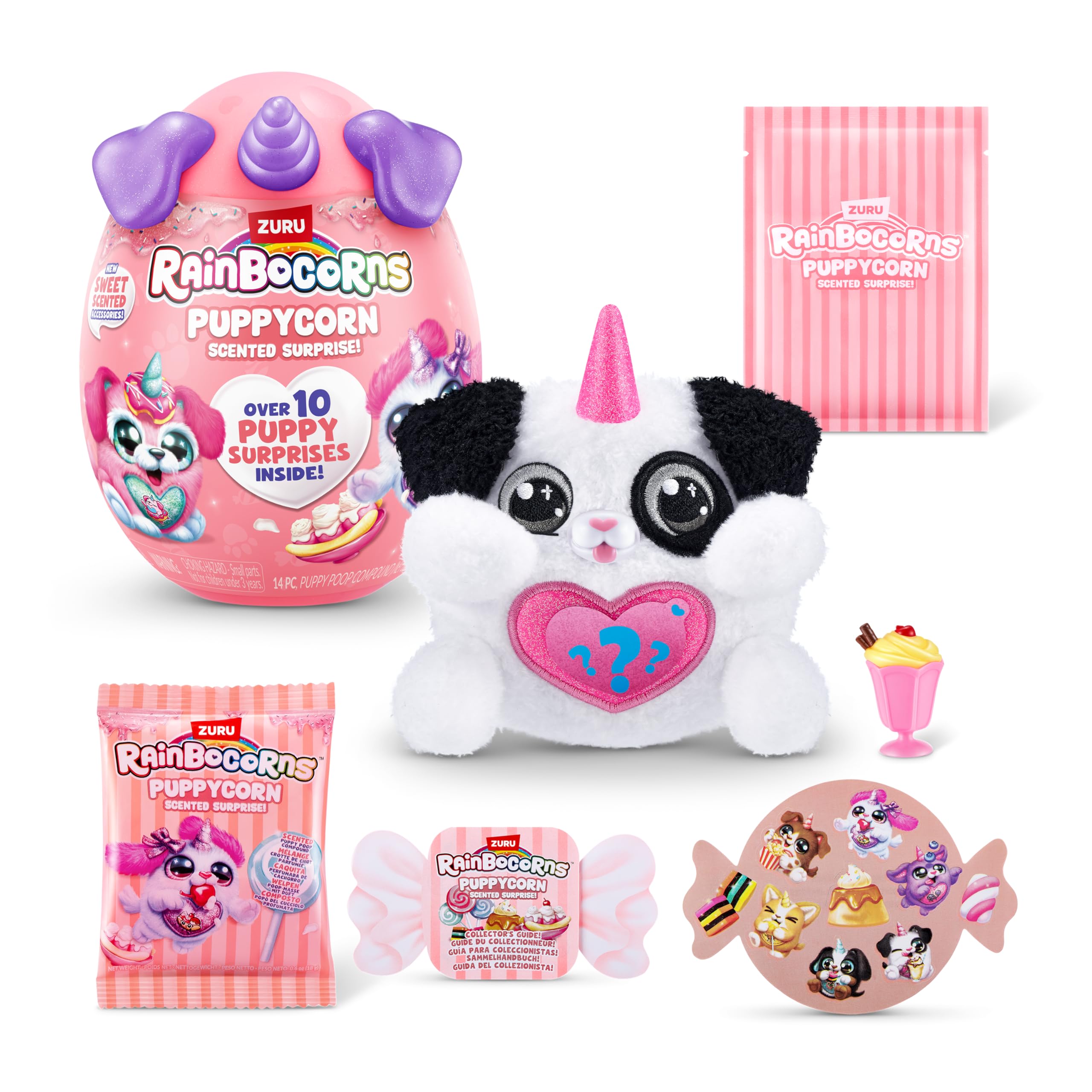 Rainbocorns Puppycorn Scent Surprise Dalmata peluche profumato