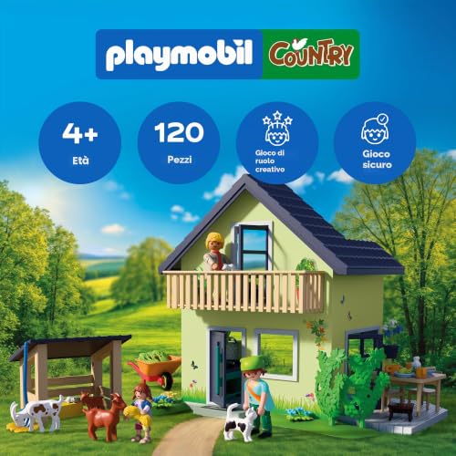 Playmobil Country 72162 casa di campagna con balcone e animali