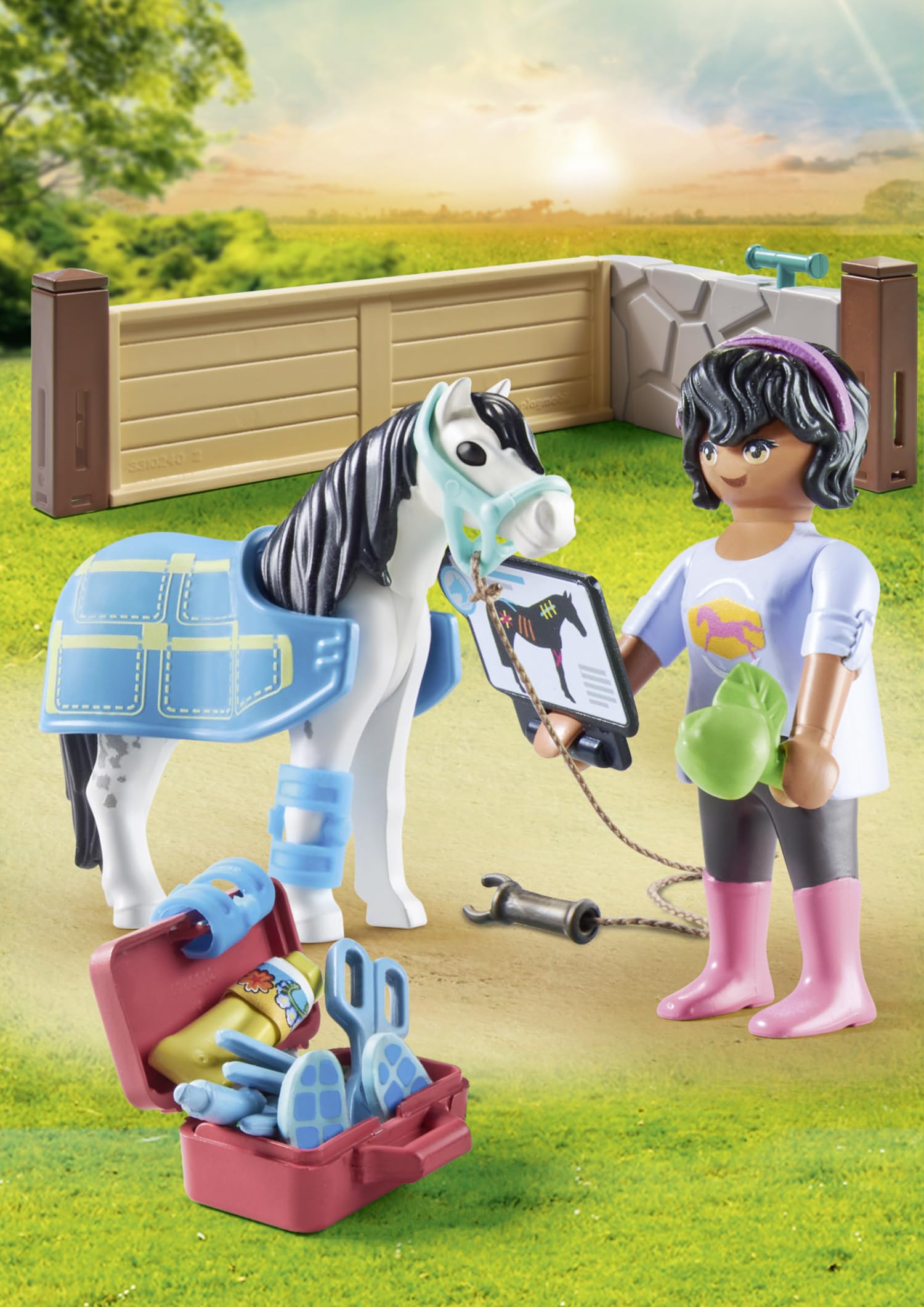 Playmobil Horses 71497 Veterinaria Cavalli playset 27 pezzi