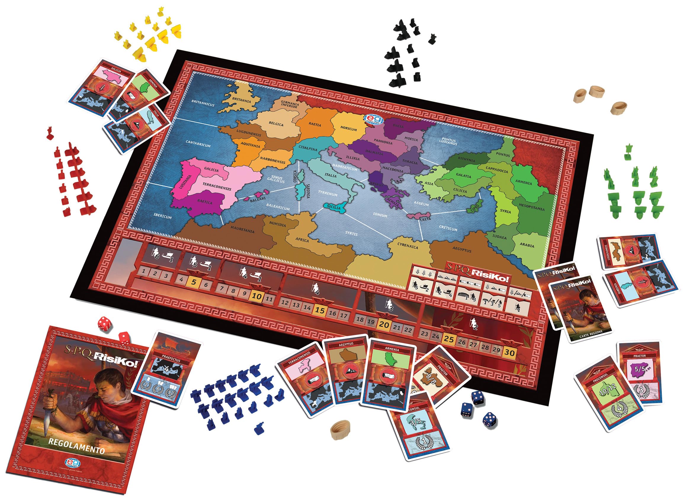 Spin Master SPQRisiKo gioco da tavolo Impero Romano 2-5 giocatori