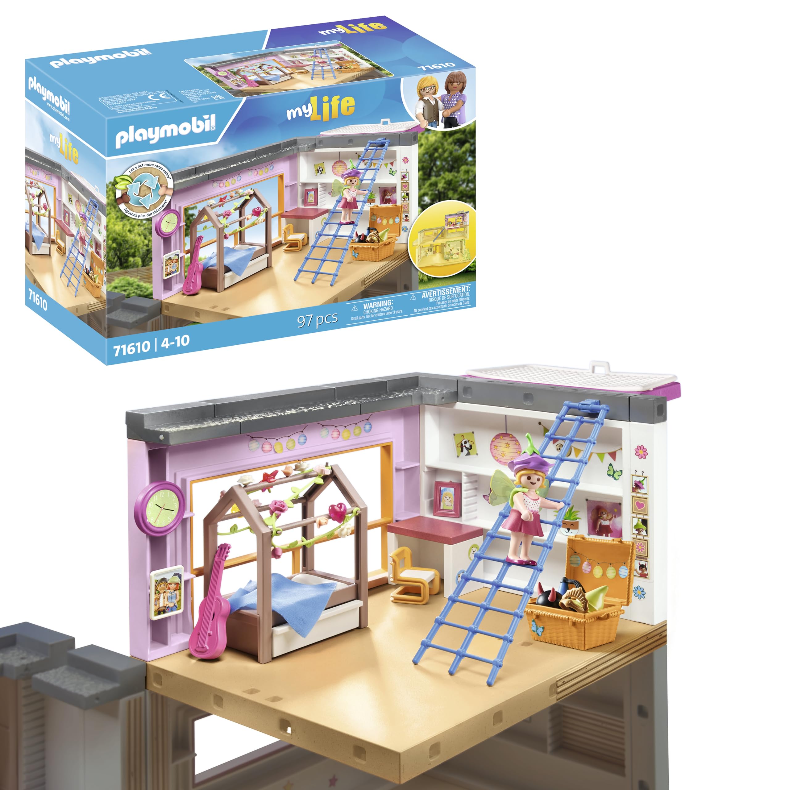 PLAYMOBIL My Life 71610 Cameretta Giocattolo 97 Pezzi