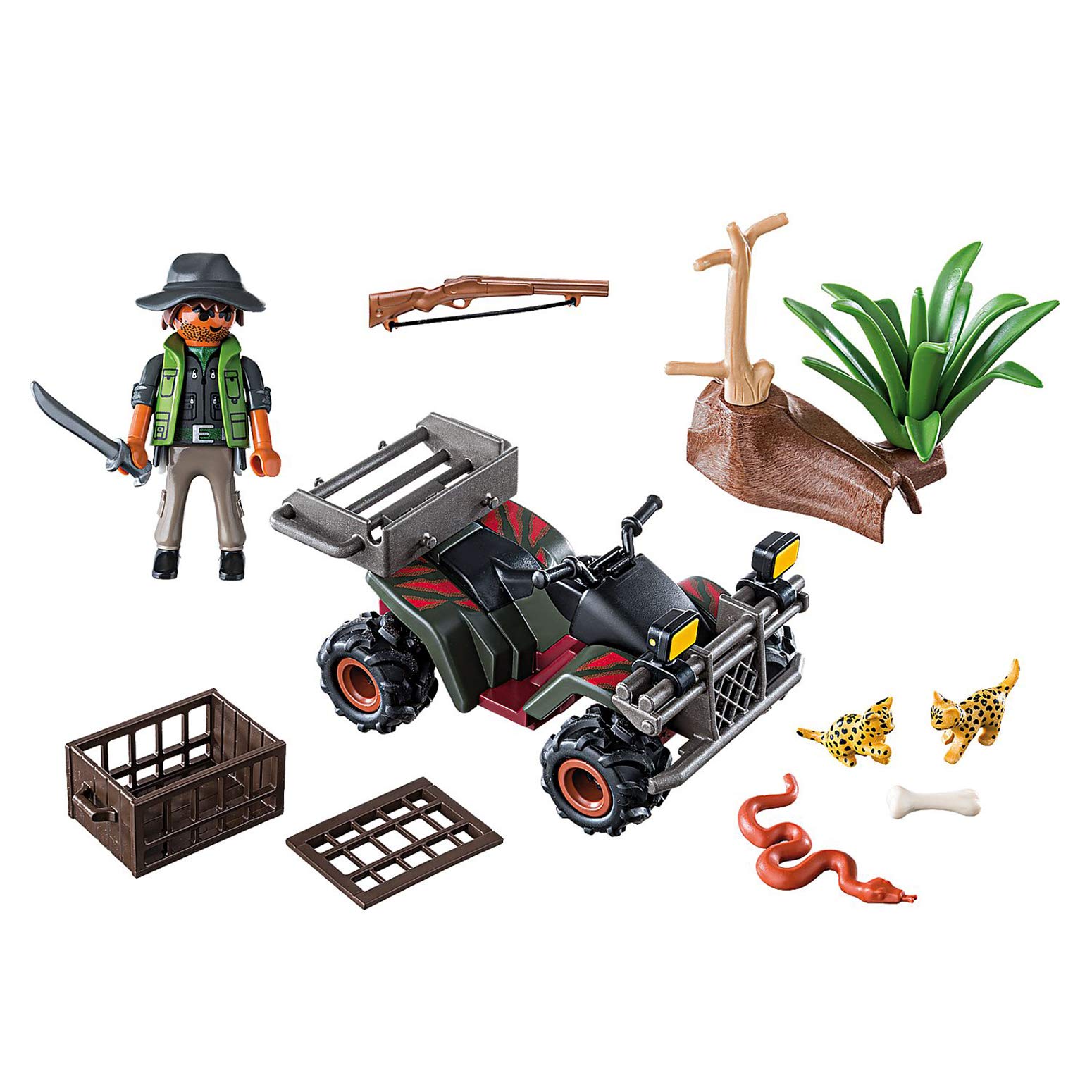 Playmobil 6939 Bracconiere con Quad playset 30 pezzi