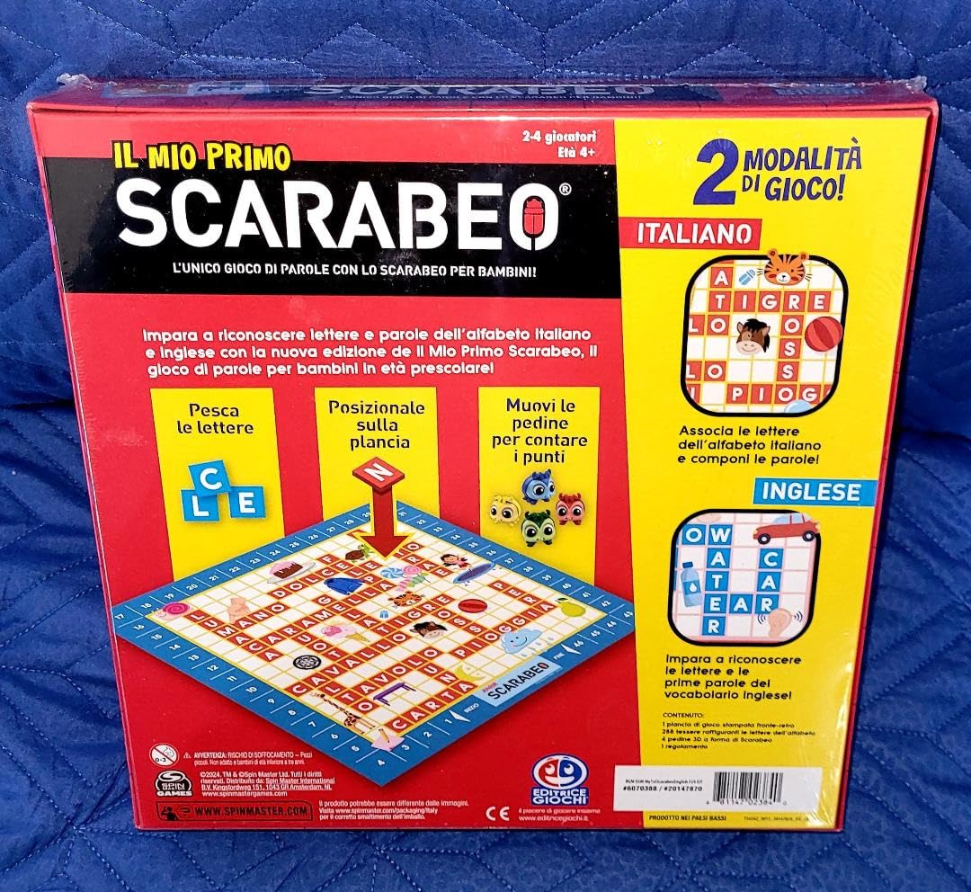 Spin Master Kids Games Il Mio Primo Scarabeo gioco italiano-inglese