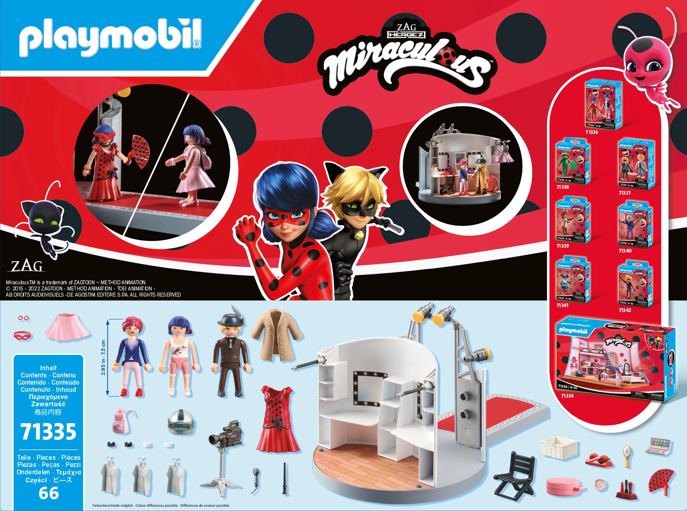 PLAYMOBIL Miraculous 71335 Sfilata Adrien Parigi playset moda