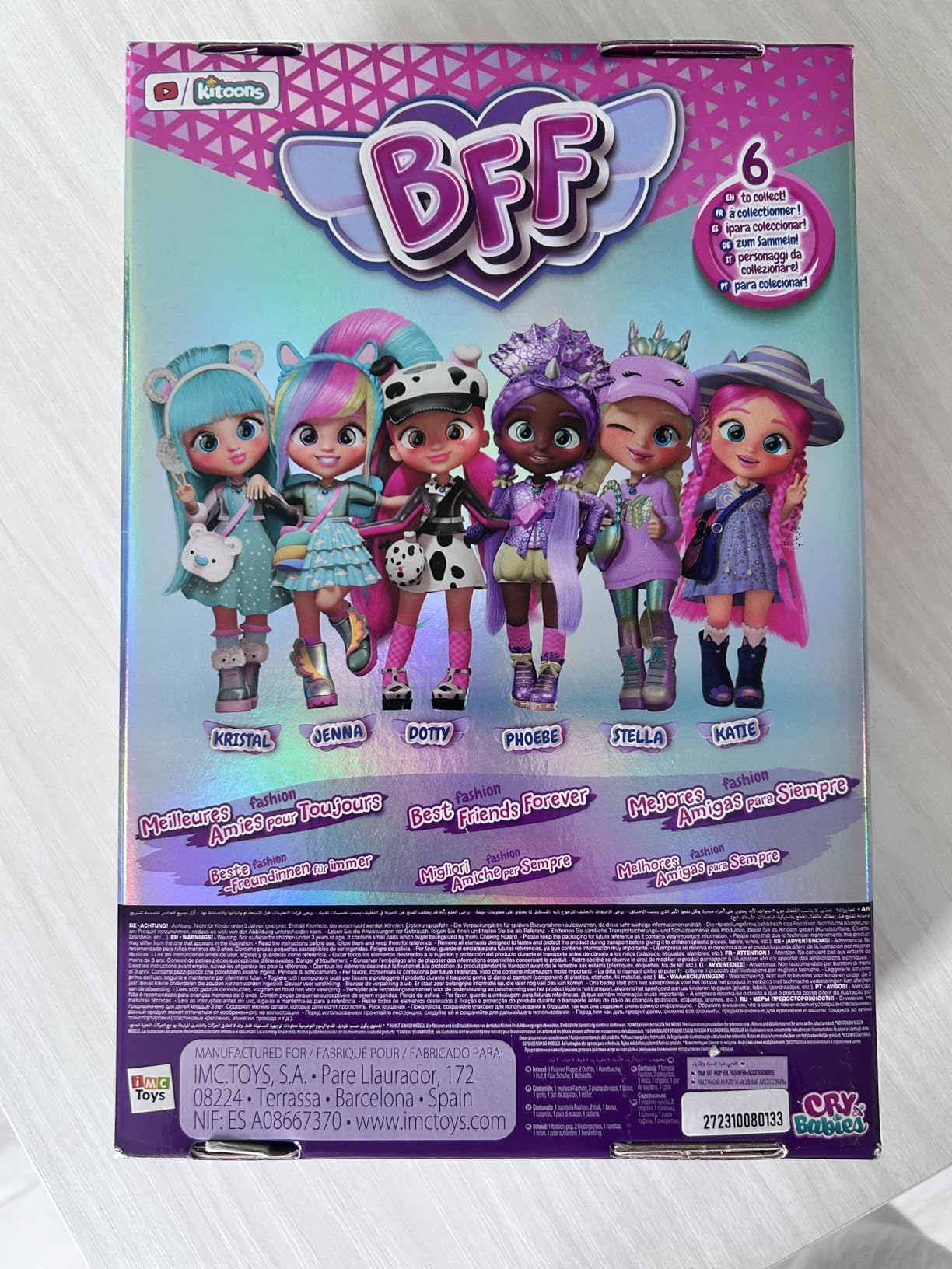 BFF by Cry Babies Stella bambola fashion capelli lunghi