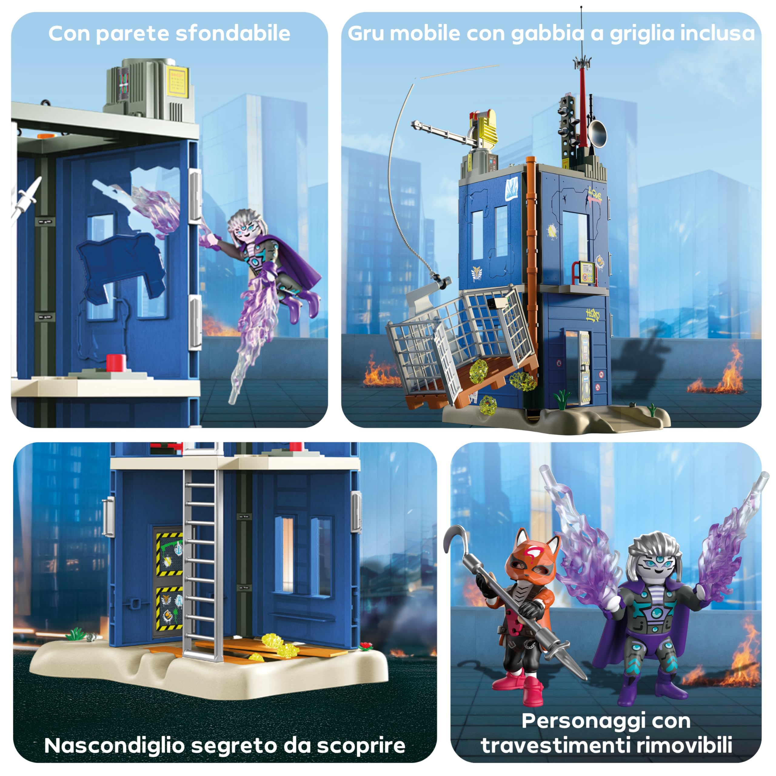 PLAYMOBIL Heroes 72022 Duello alla Torre degli Eroi con Verricello