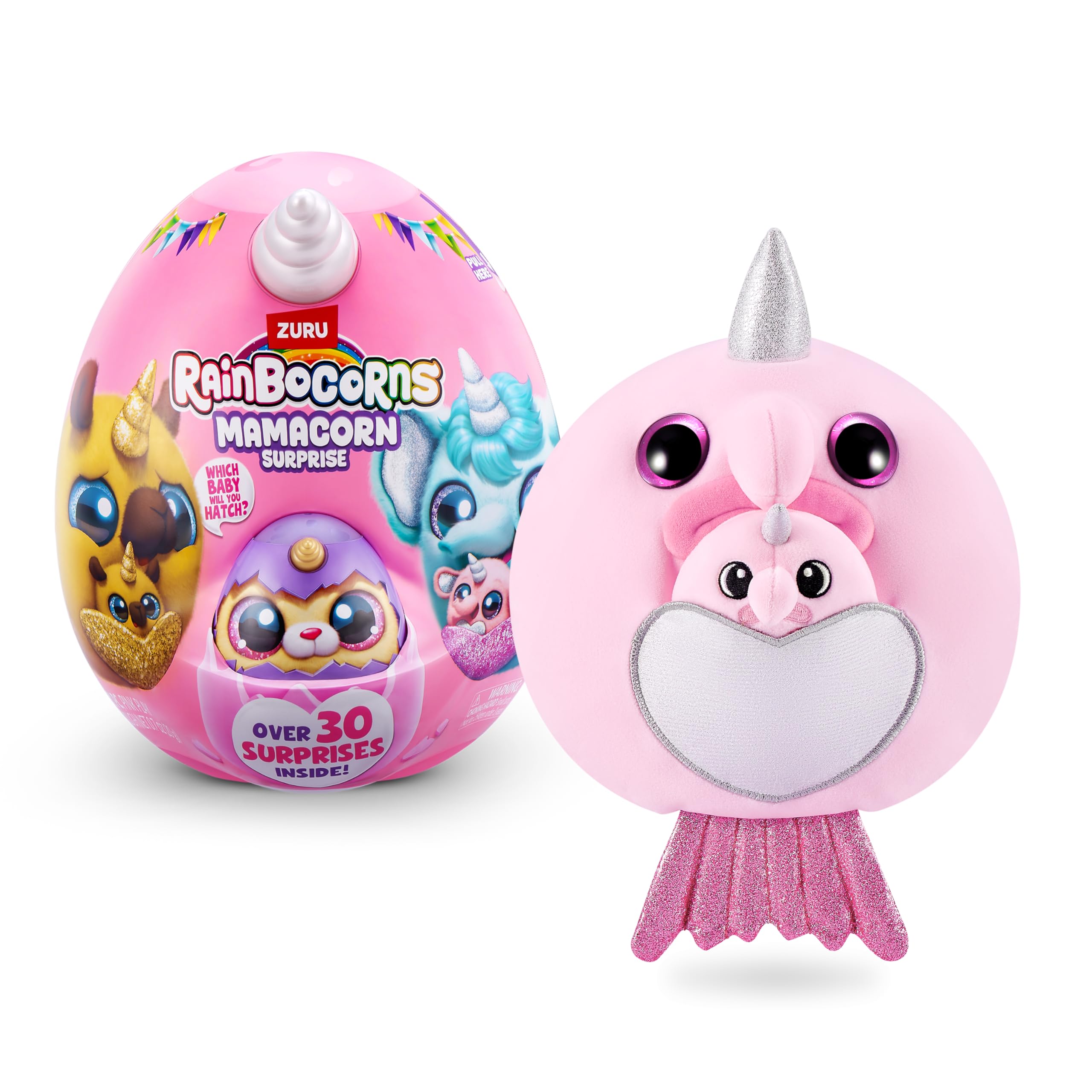 Rainbocorns Mamacorn Surprise peluche uovo Pesce Bolb 30 sorprese