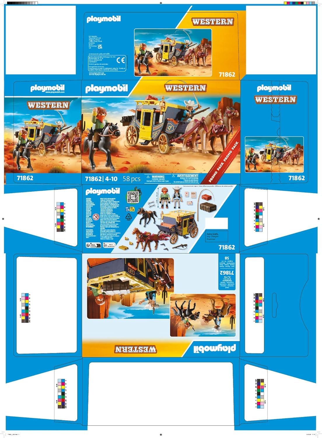 Playmobil Western 71862 Promo Pack Assalto alla diligenza playset